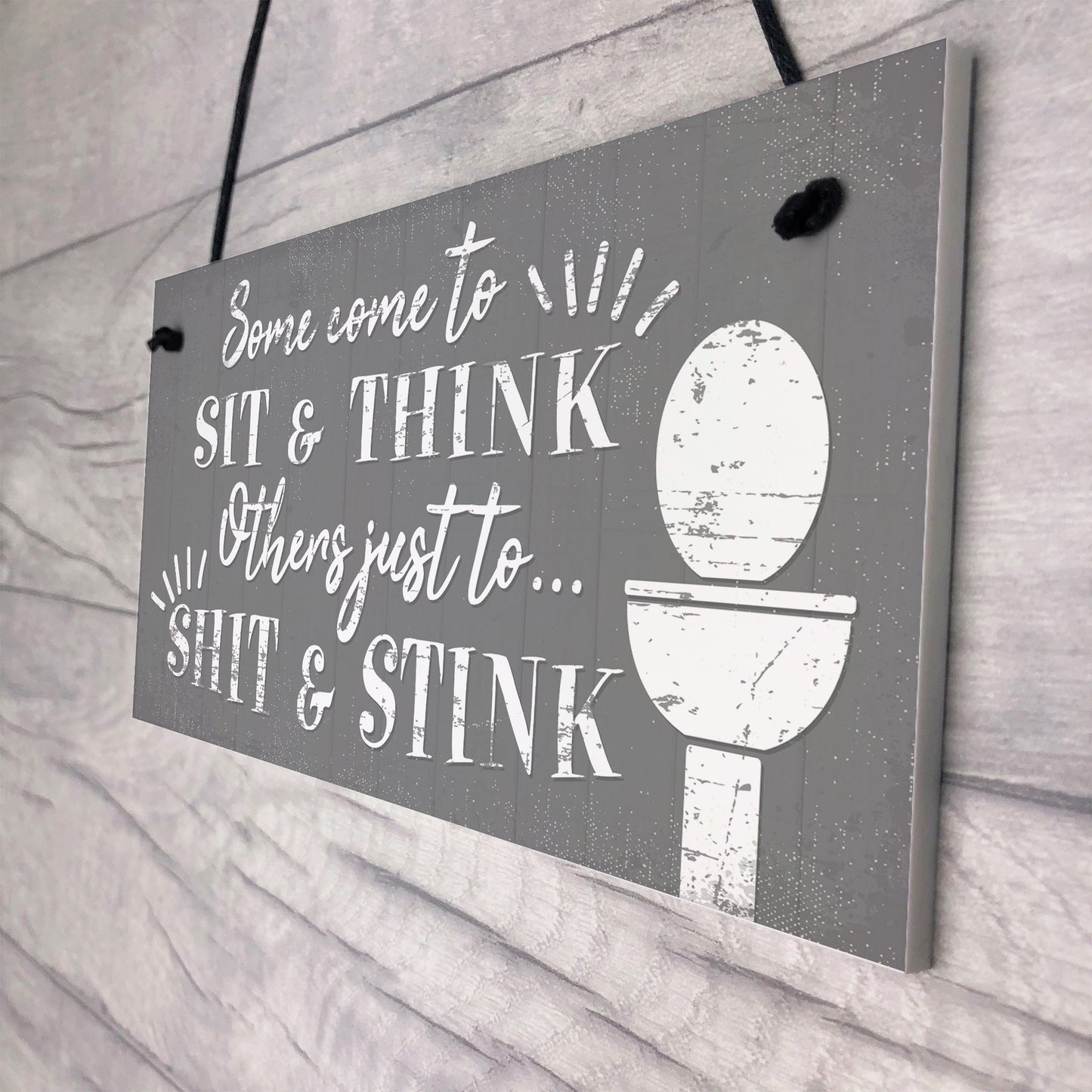 Come To Sit Funny BATHROOM Signs Chic Door Plaque for Toilet
