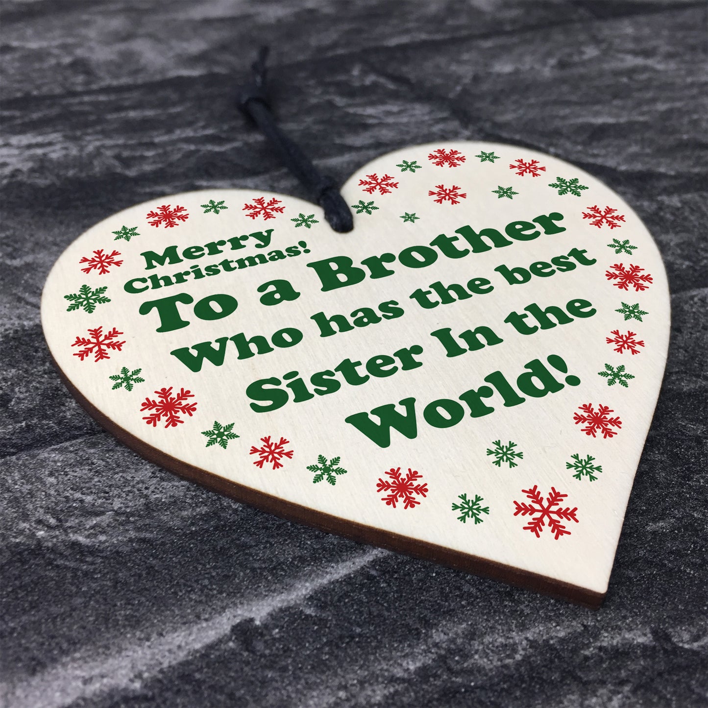 Merry Christmas Brother Novelty Gift From Sister Funny Decor