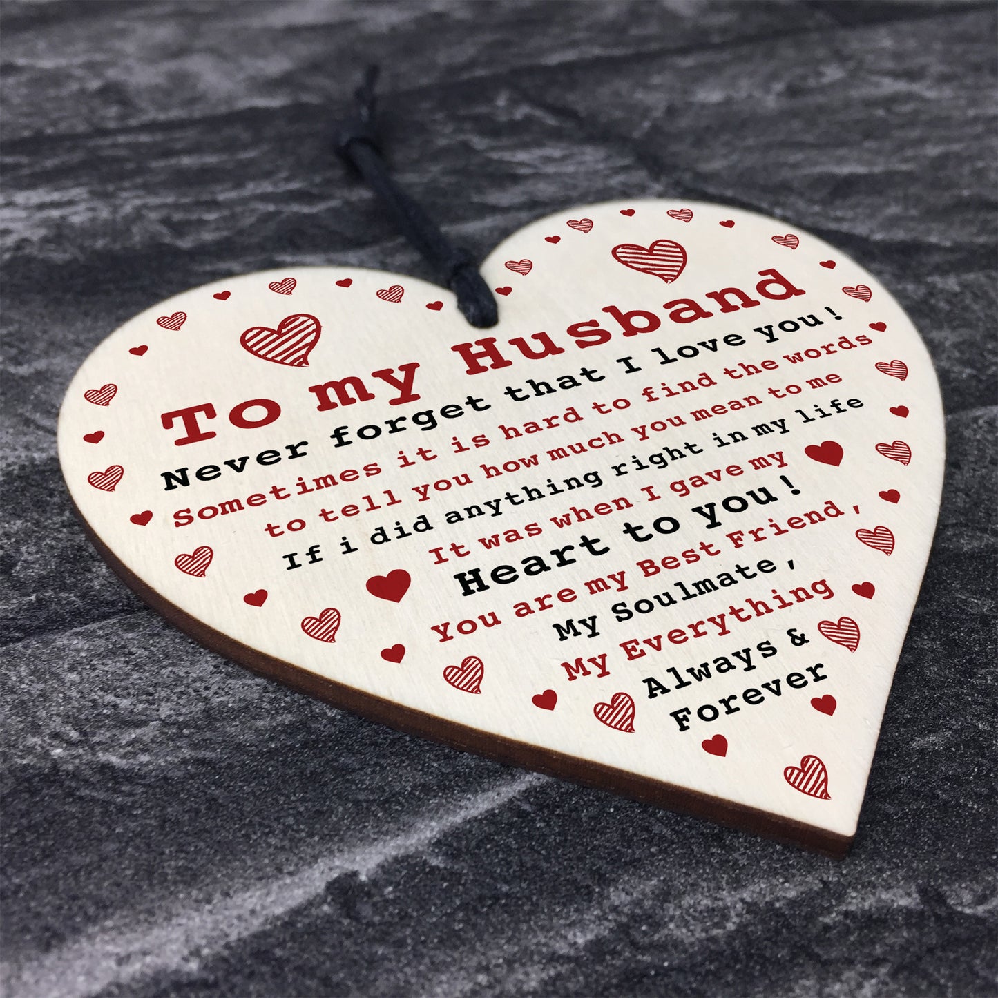 Husband Gift For Anniversary Valentines Day Heart Soulmate Gifts