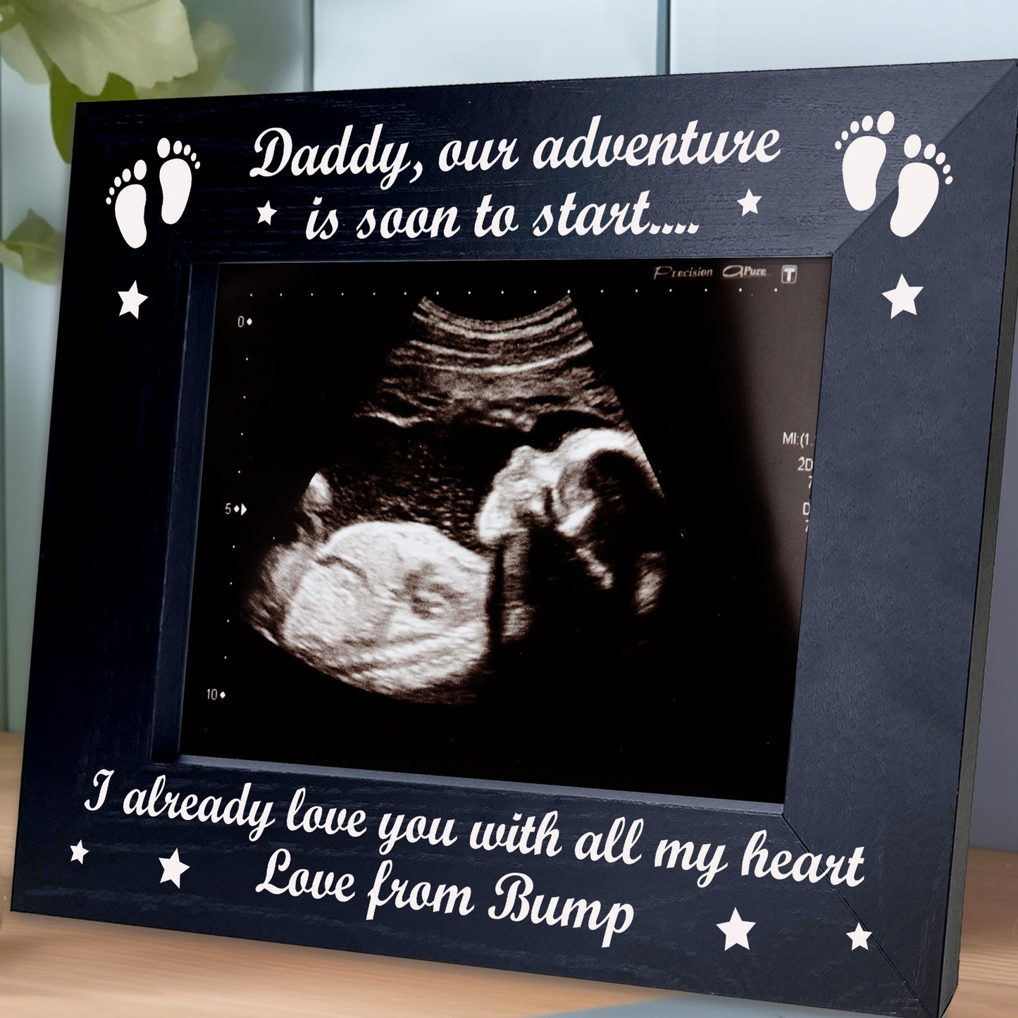 Daddy To Be Gift From Bump Wood Photo Frame Daddy To Be