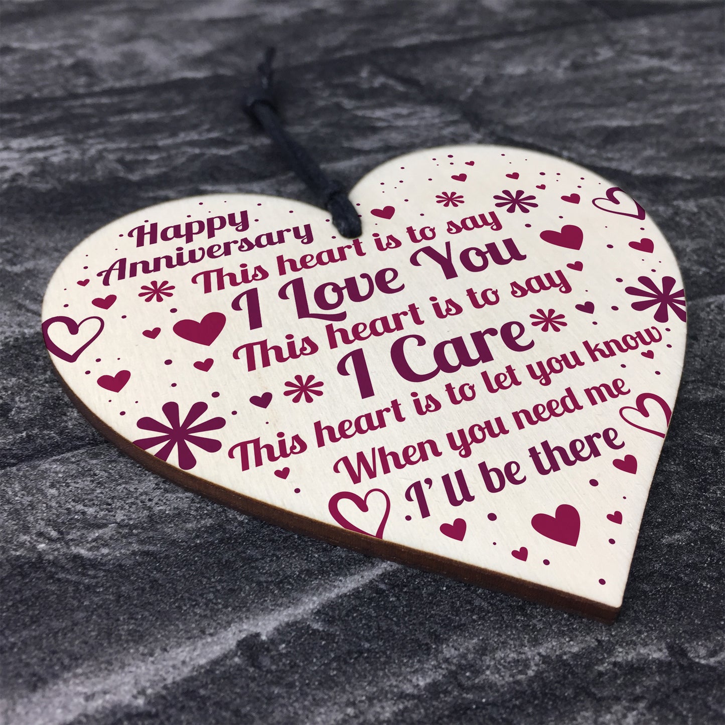 Anniversary Gift For Her Anniversary Gifts For Him Wood Heart