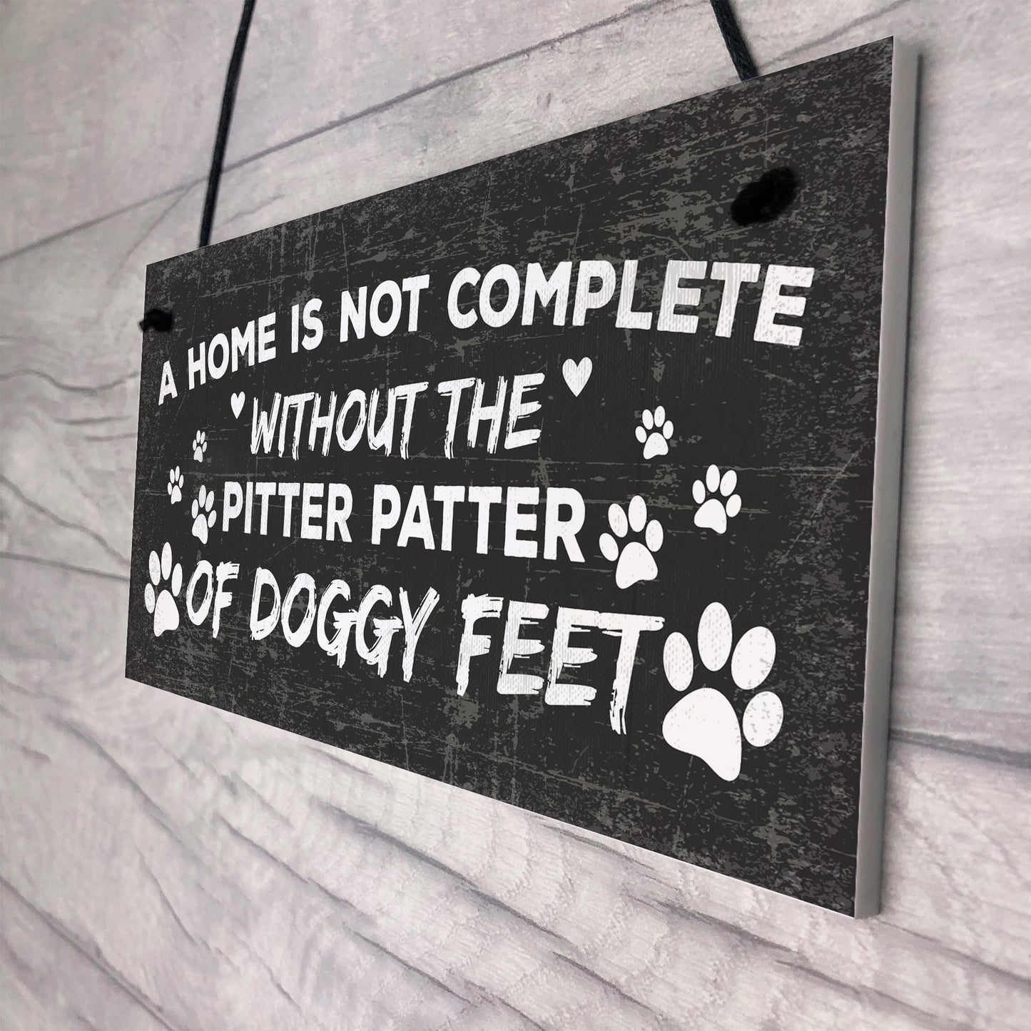 Funny Dog Hanging Plaque Dog House Decor Sign Dog Christmas Gift