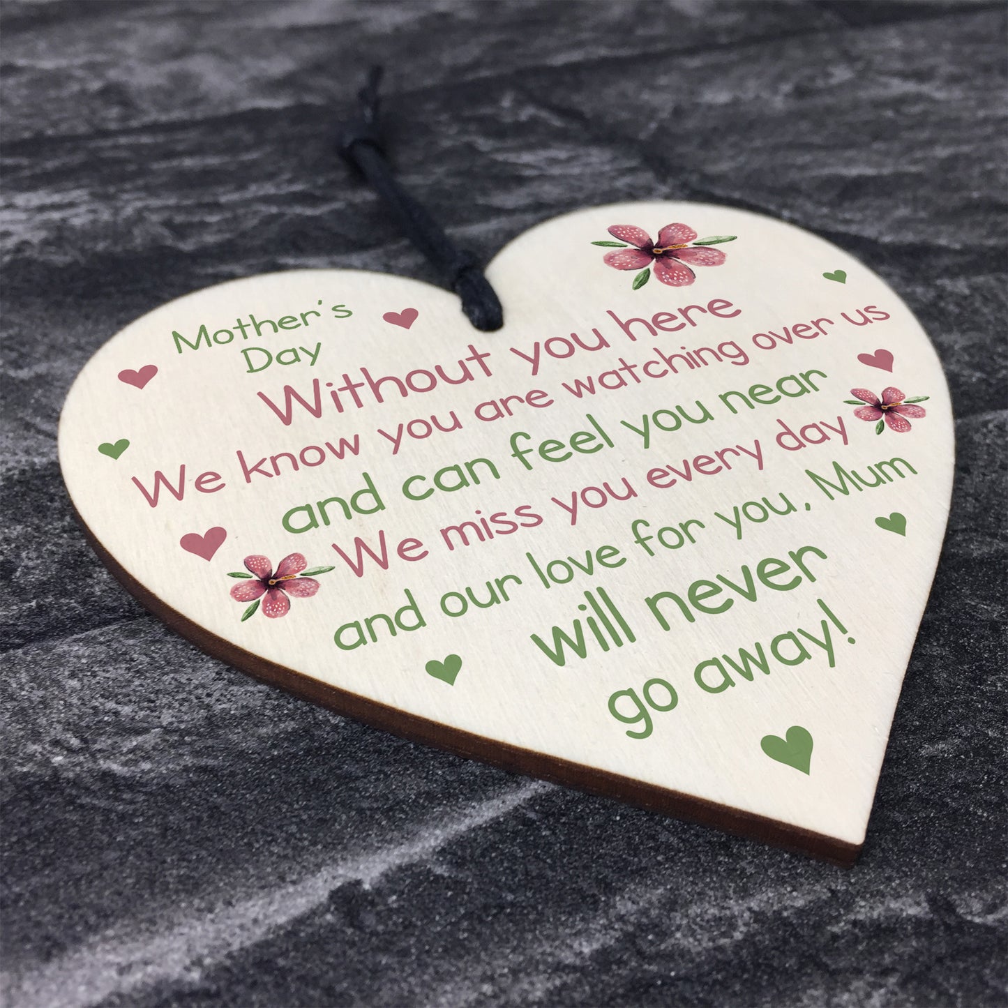 Memorial Gift For Mum On Mothers Day Wooden Flower In Memory