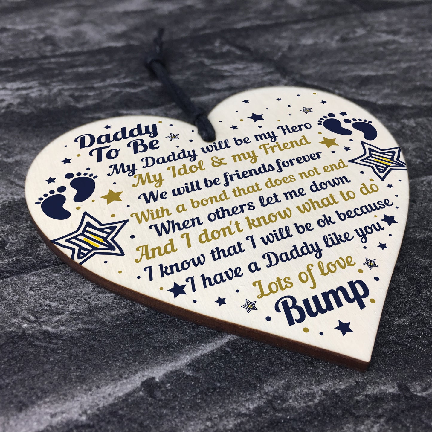Best Daddy Gifts Heart Daddy To Be Birthday Cards Baby Shower