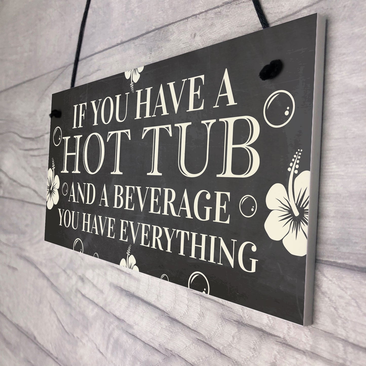 Hot Tub Sign Funny Garden Sign Summer House Plaque Alcohol Gift