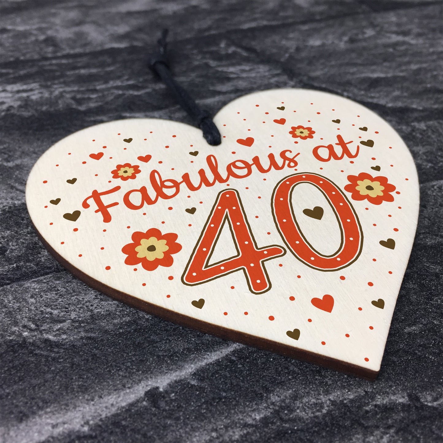 Fabulous At 40 50th 40th 60th Birthday Gifts For Women Men Heart