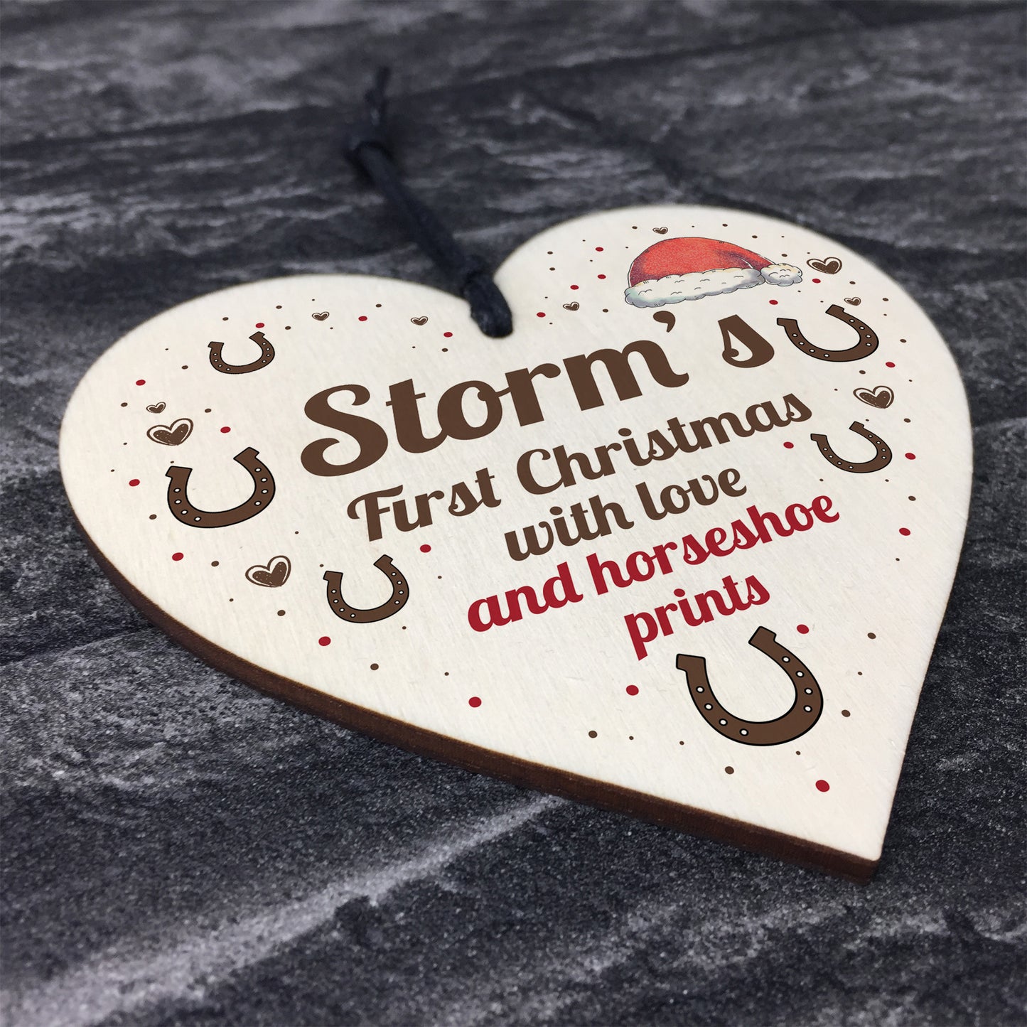 Horse 1st Christmas Bauble Personalised Novelty Horse Gift