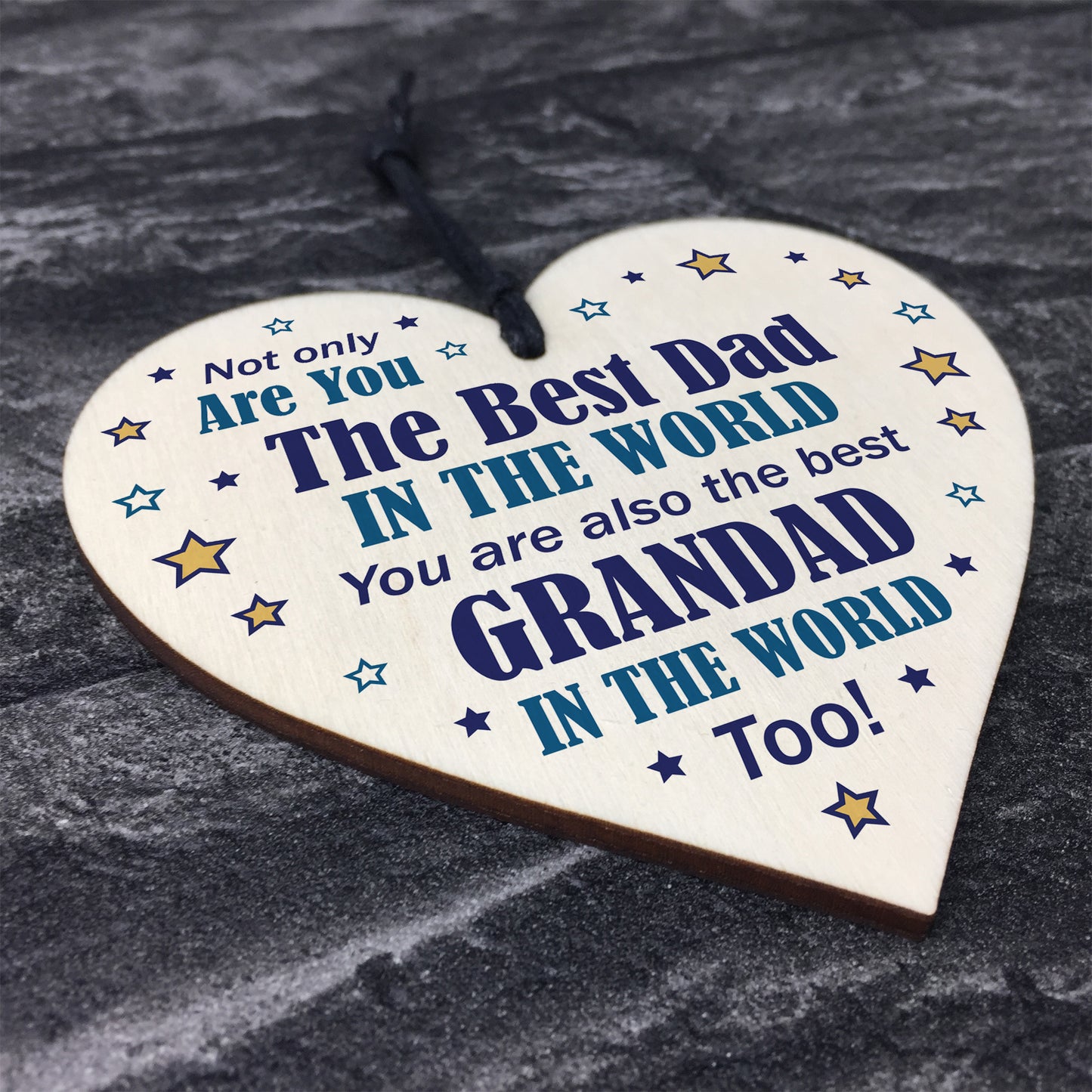 Best Dad And Grandad Heart Novelty Birthday Christmas Gifts