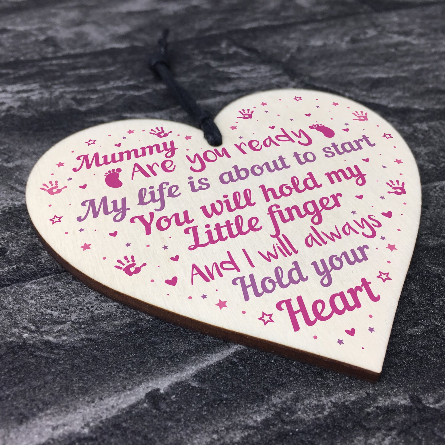 Mummy To Be Baby Shower Gift Heart New Baby Gift Plaque