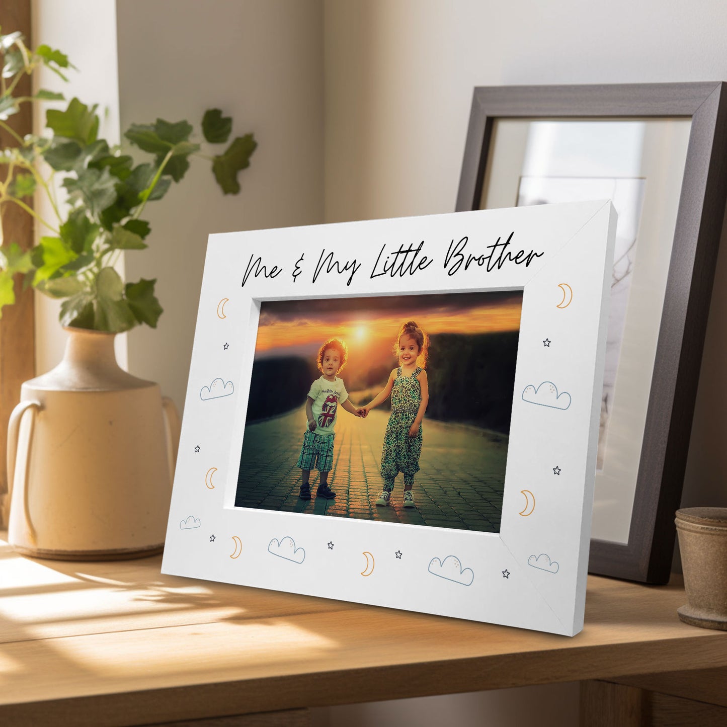 Me and My Little Brother Sentiment Photo Frame Big Sister
