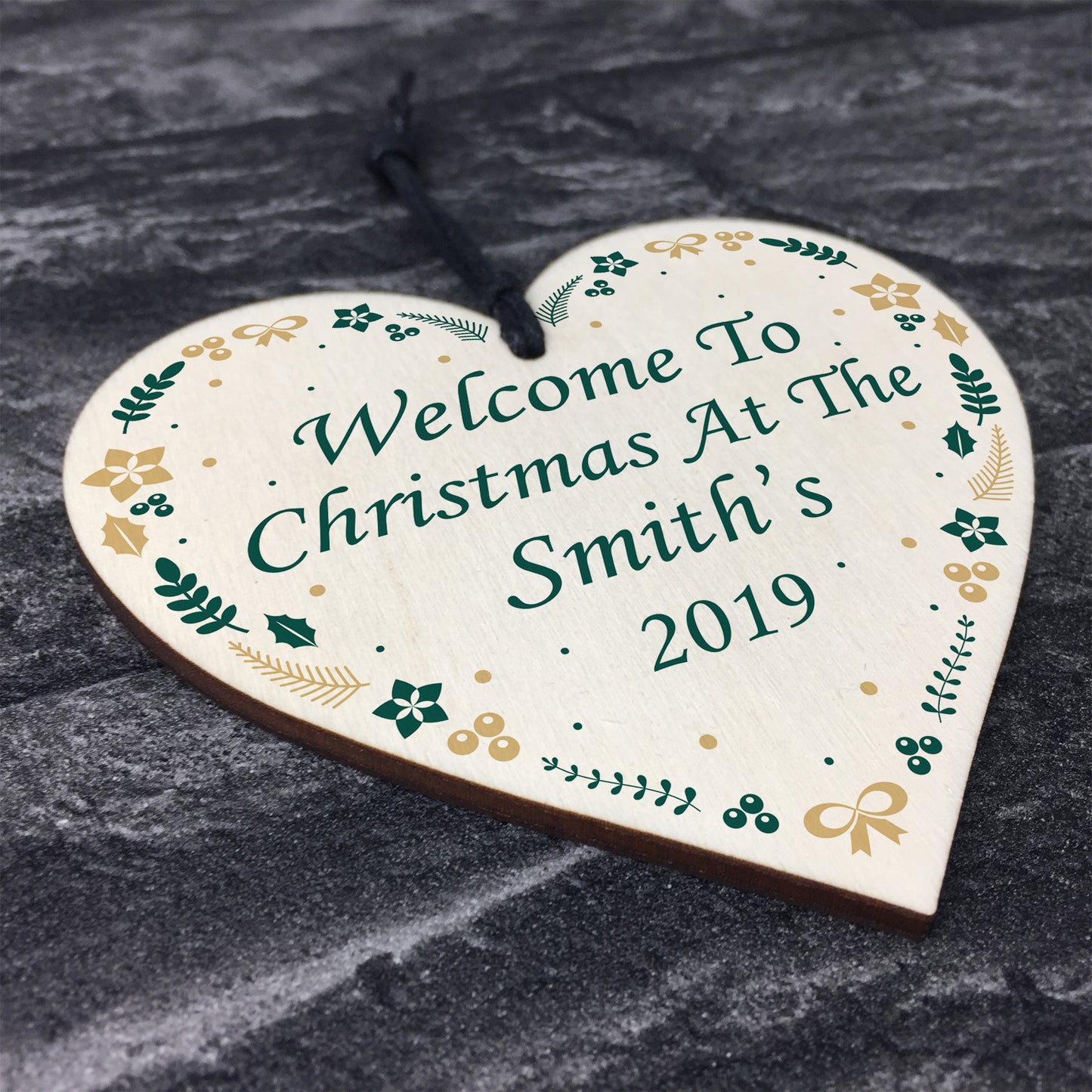 Christmas At The Christmas Tree Decoration Xmas Decor Wood Heart