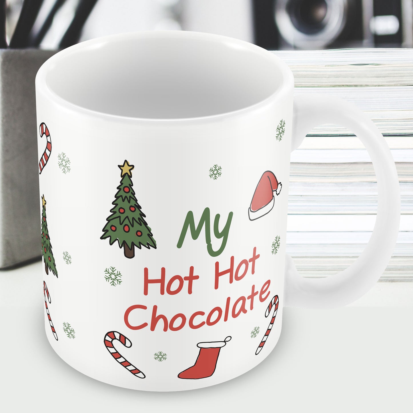 My Hot Hot Chocolate Funny Christmas Mug Gift For MUM DAD NAN