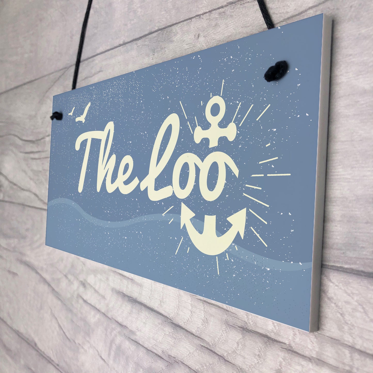 Loo Bathroom Signs Seaside Plaques Nautical Gifts Shabby Chic