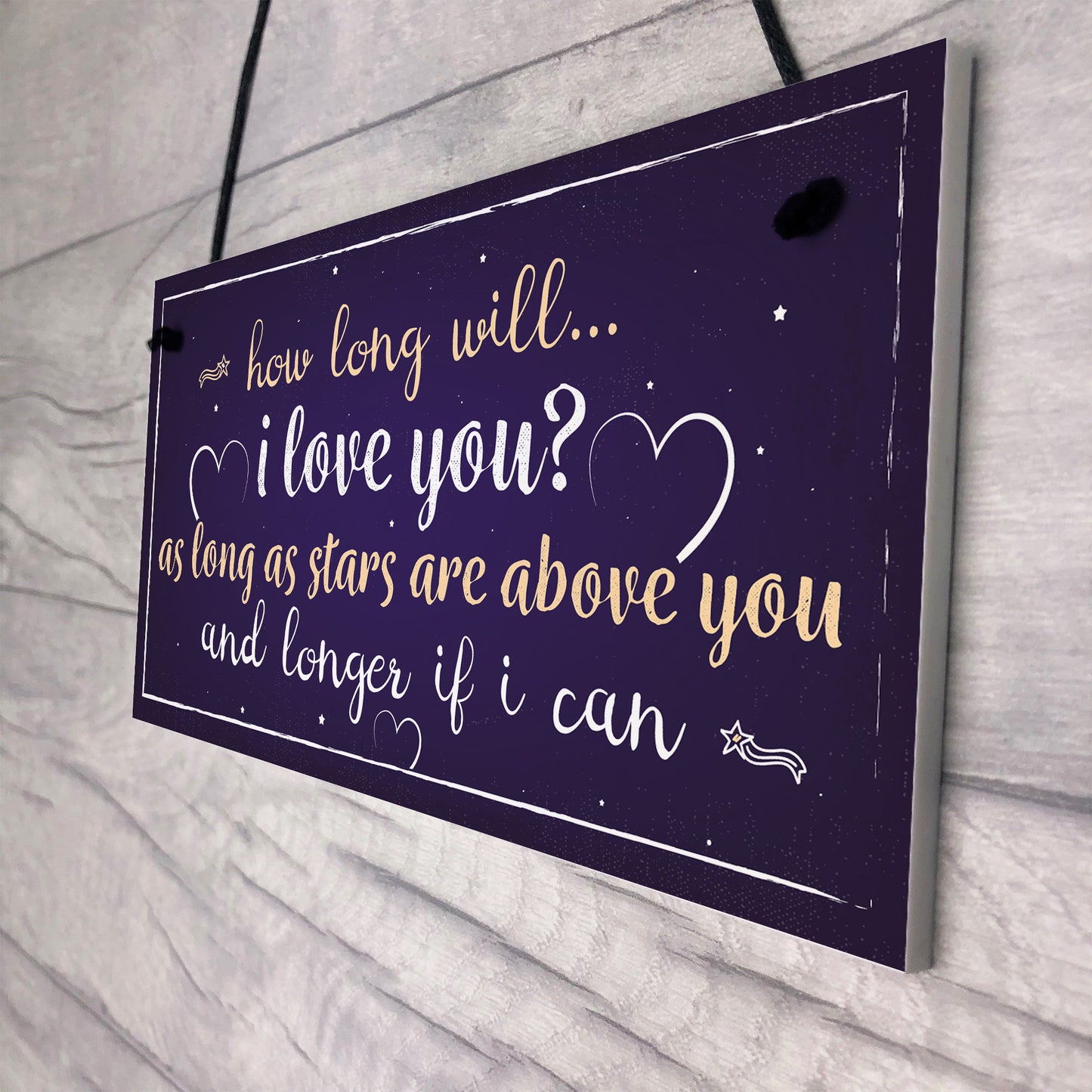 1st 25th 50th 60th Wedding Anniversary Gift Plaque Anniversary