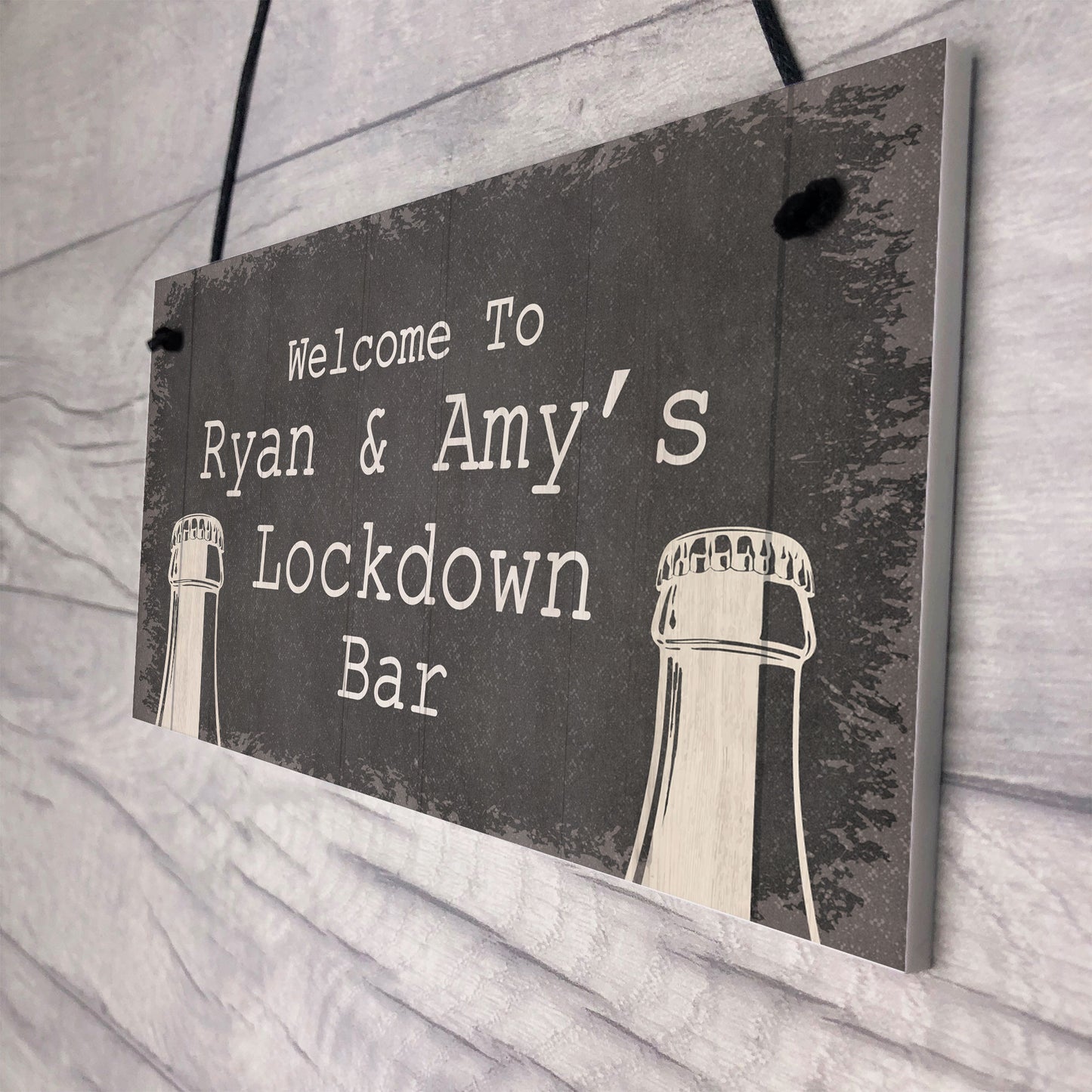 Personalised Quarantine Lockdown Bar Gifts Home Bar Signs Gifts