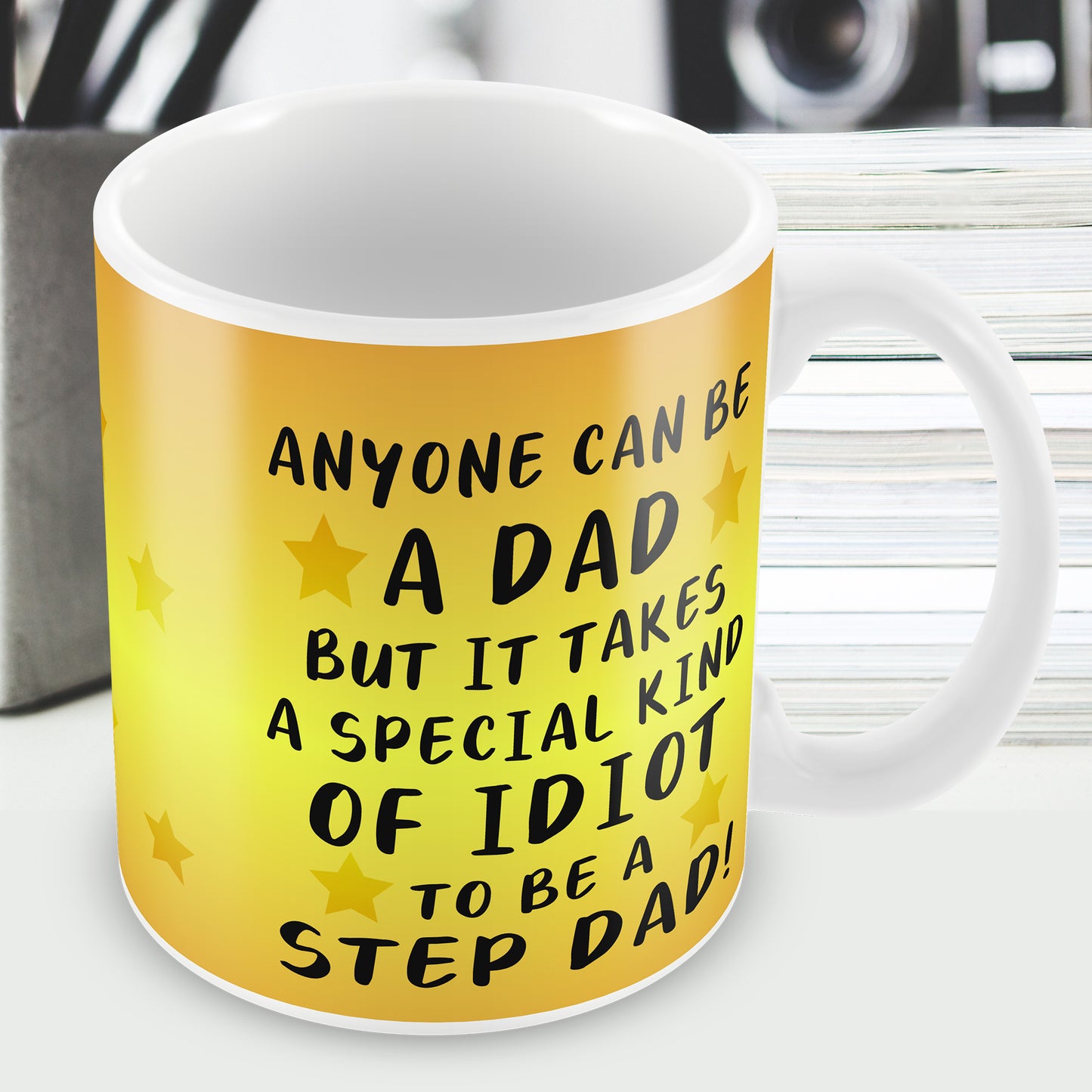 Funny Step Dad Gifts Novelty Mug For Fathers Day Birthday Gifts