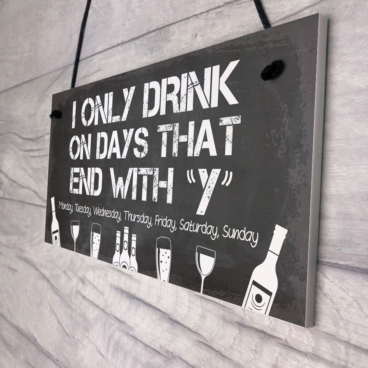 Funny Backyard Bar Sign Garden Plaque Alcohol Man Cave Beer Gin