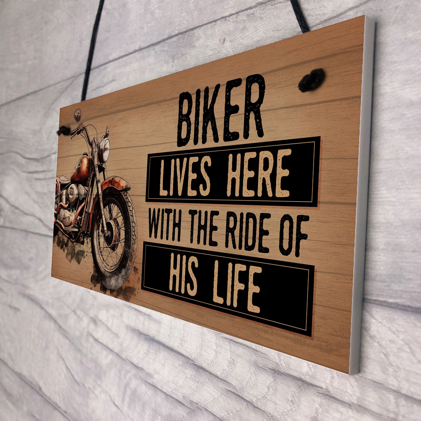 Novelty Motorcycle Motorbike Sign Funny Biker Gifts For Husband