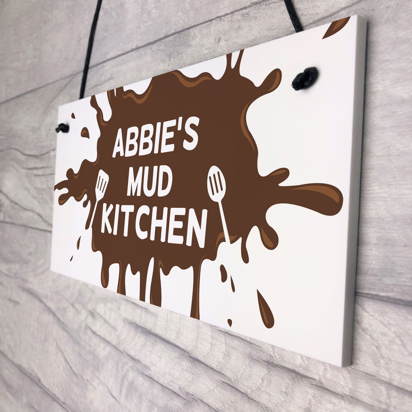 Perosnalised Mud Kitchen Sign Baby Gift Novelty Playhouse Signs