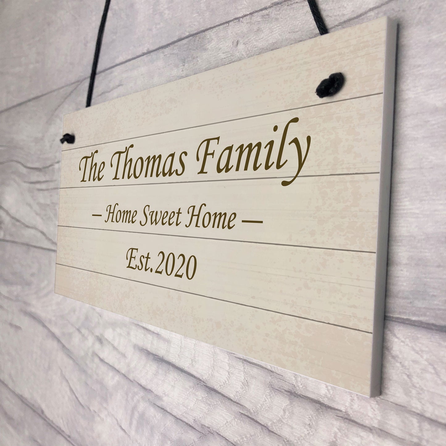 Shabby Chic Decor PERSONALISED Family Gift New Home Plaque