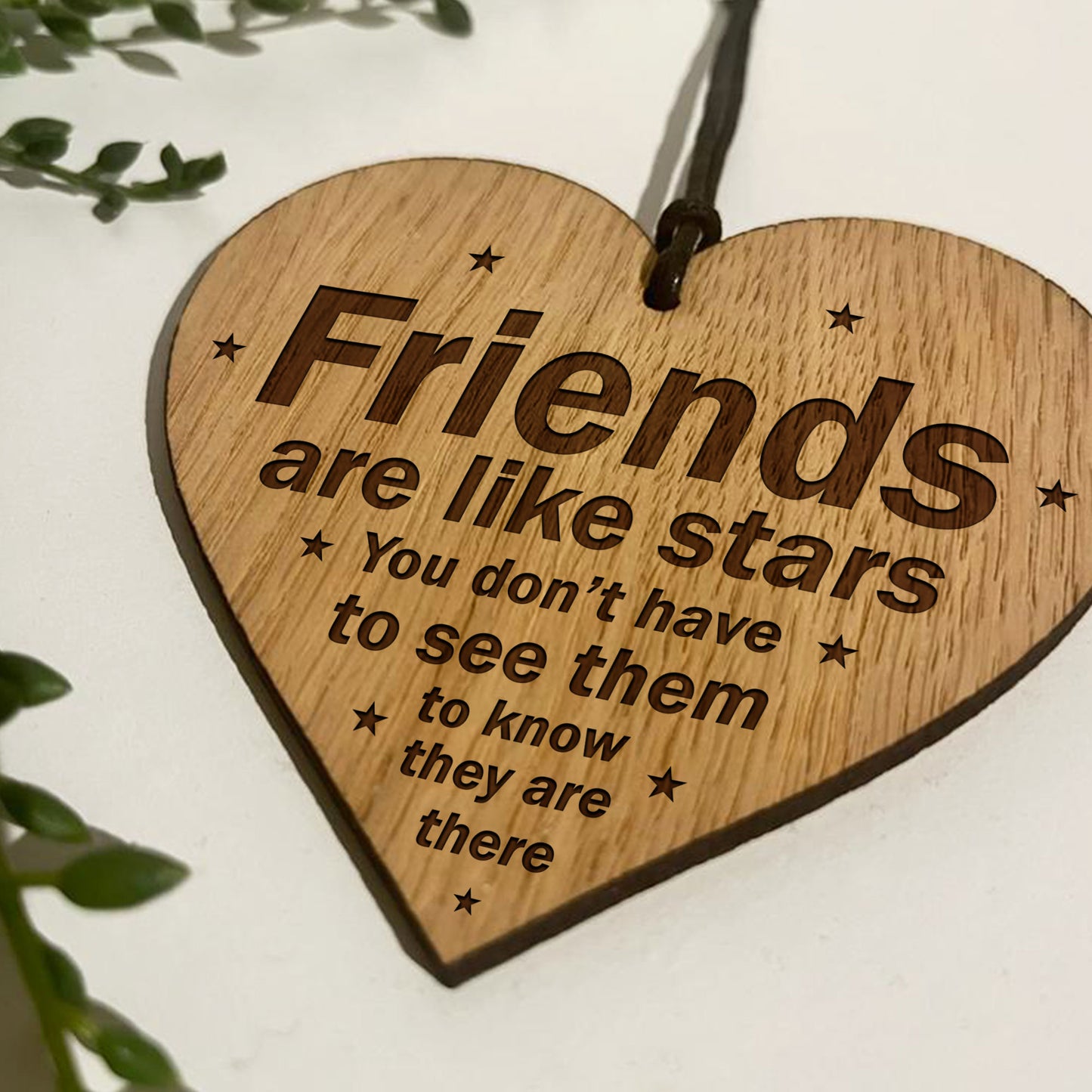 Friendship Heart Engraved Plaque Best Friend Sister Birthday