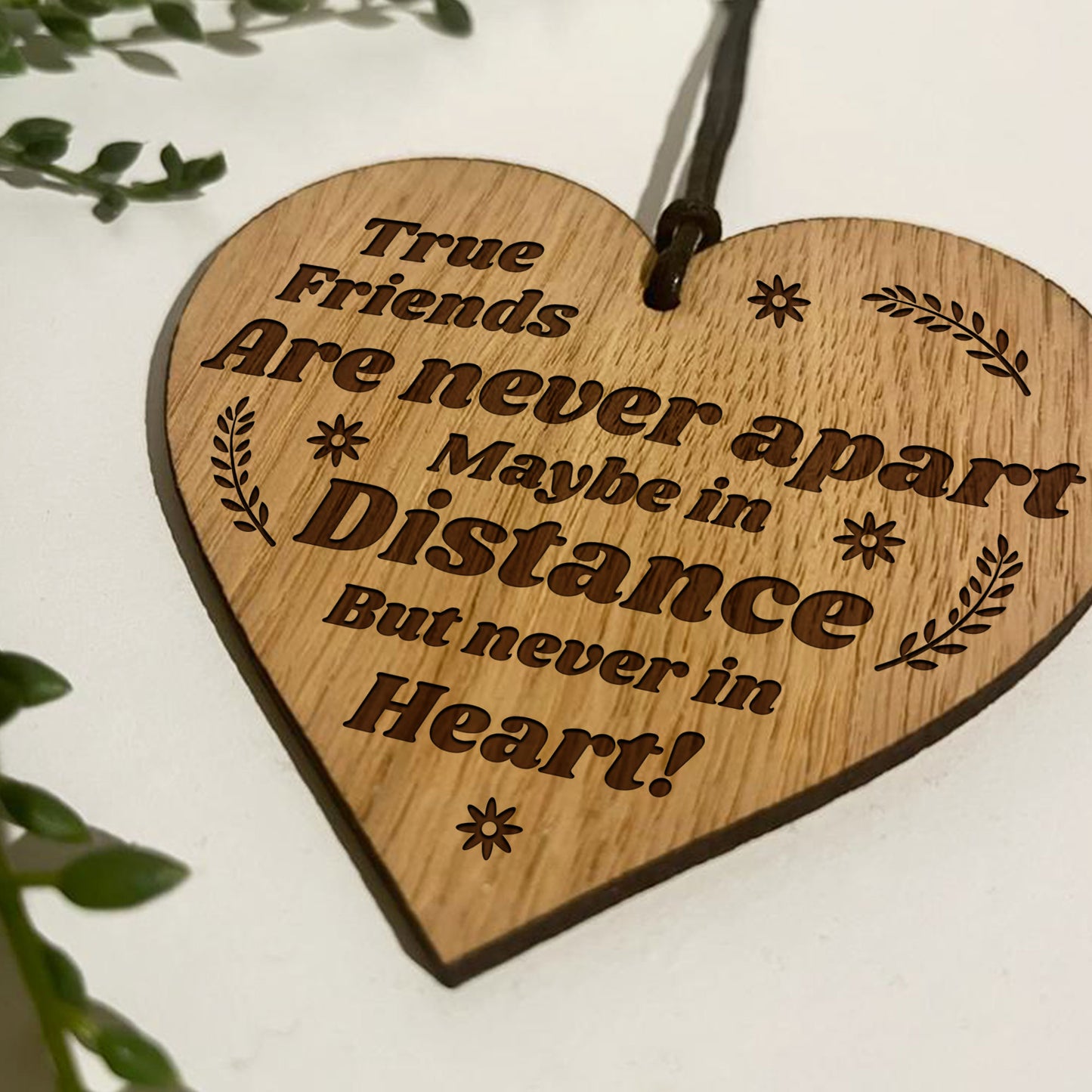Best Friend Gift Engraved Heart Thank You Friendship Gifts