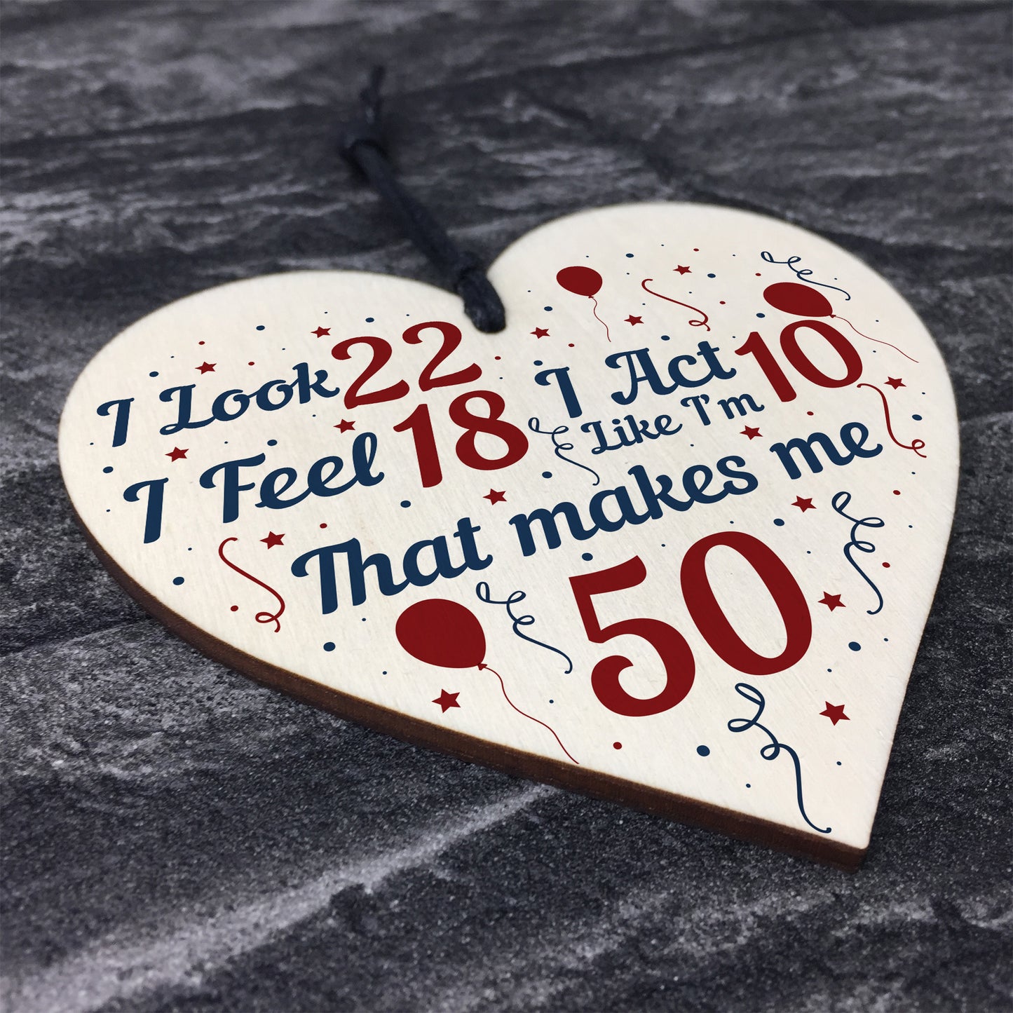 Funny 50th Birthday Gifts For Men Women 50th Decorations Heart