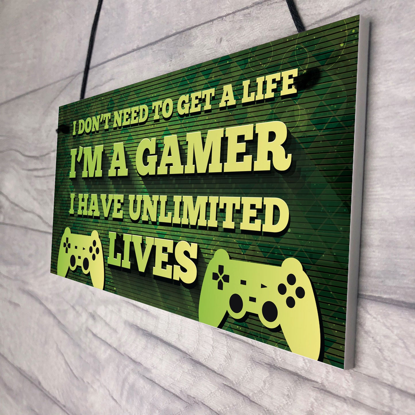 Gaming Sign Bedroom Accessories Hanging Sign For Games Room