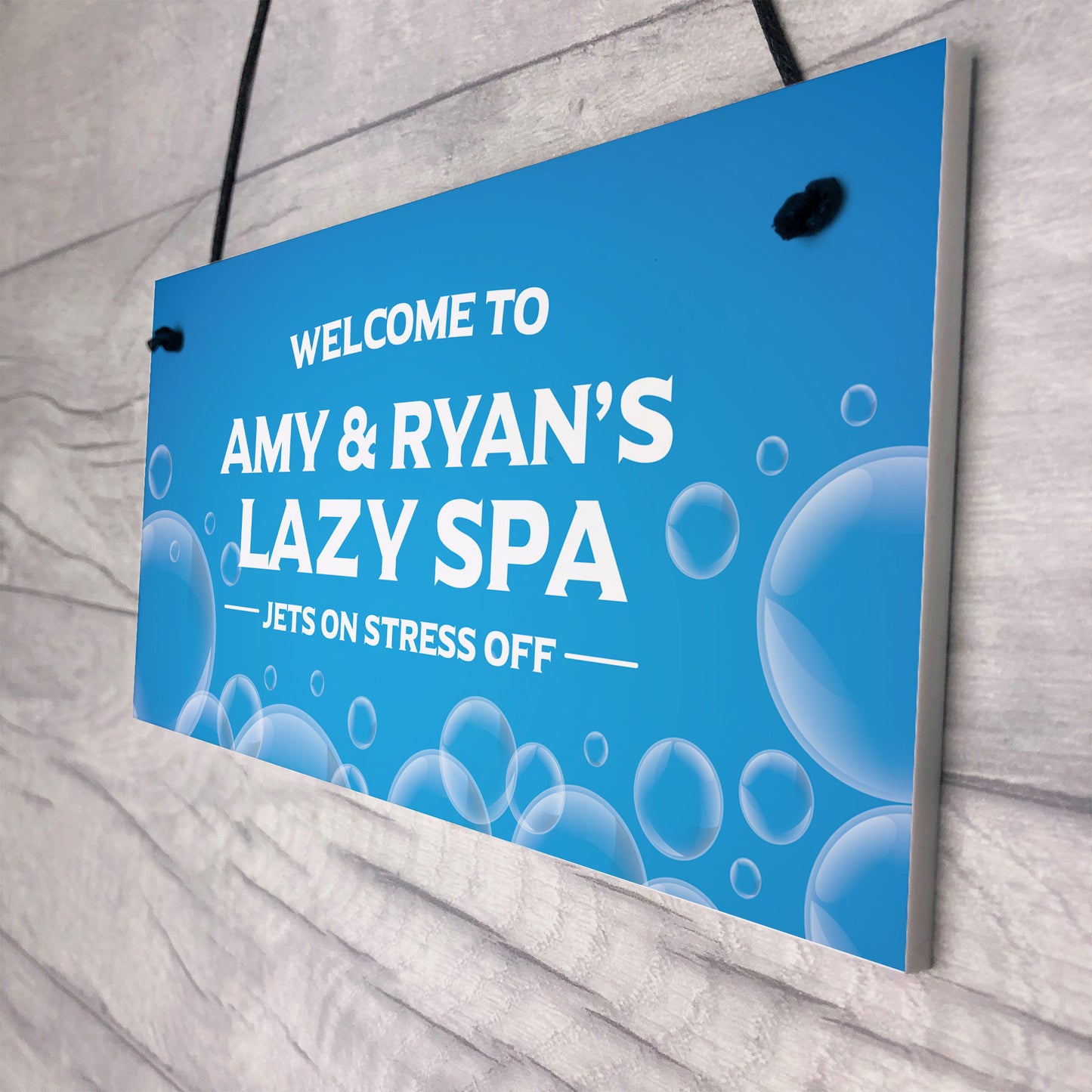 PERSONALISED Lazy Spa Hot Tub Signs For Garden Hot Tub Decor