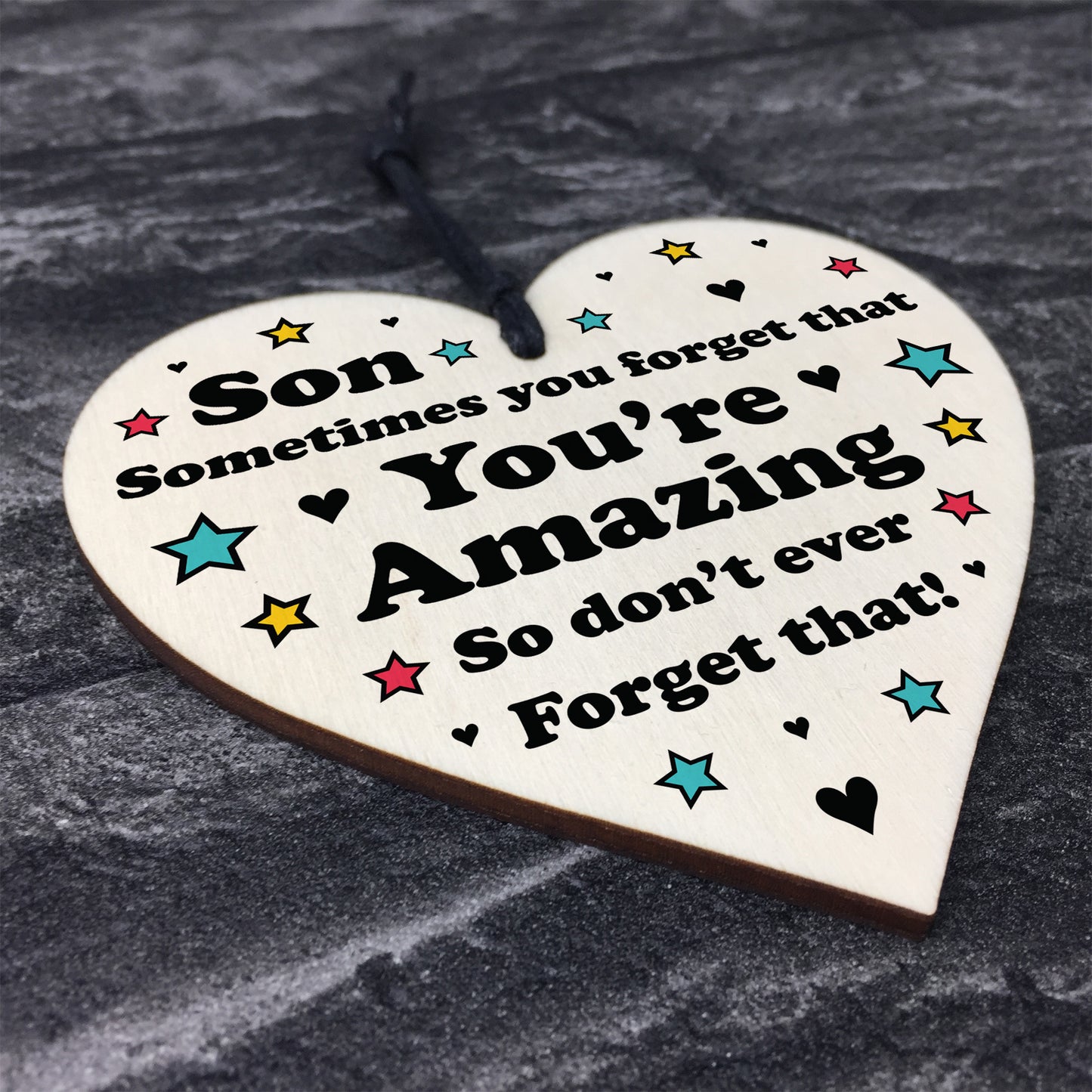 Son Gifts For Birthday Wood Heart 16th 18th 21st Birthday Gift