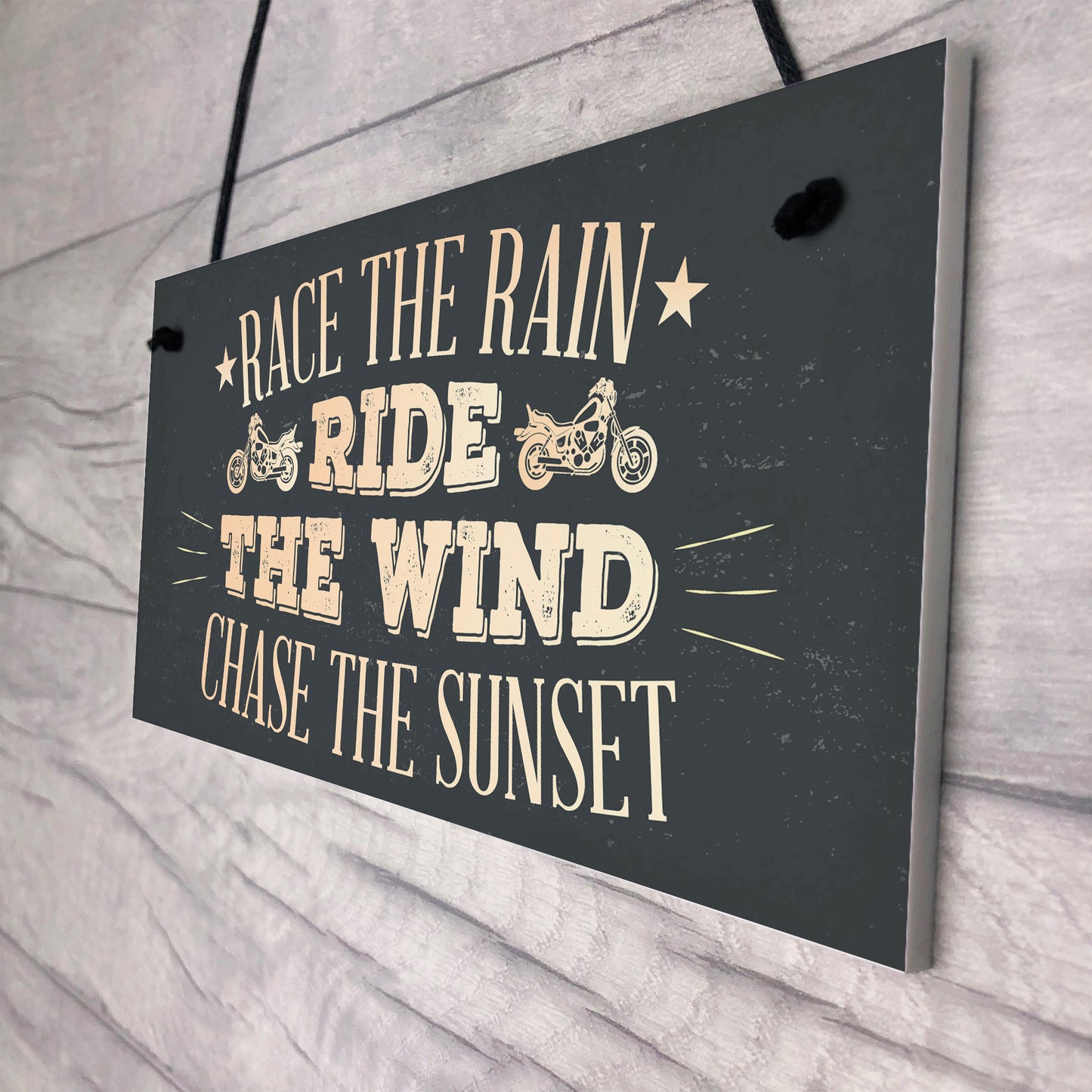 Ride Motorcycle Enthusiast Motorbike Man Cave Sign Vintage Dad