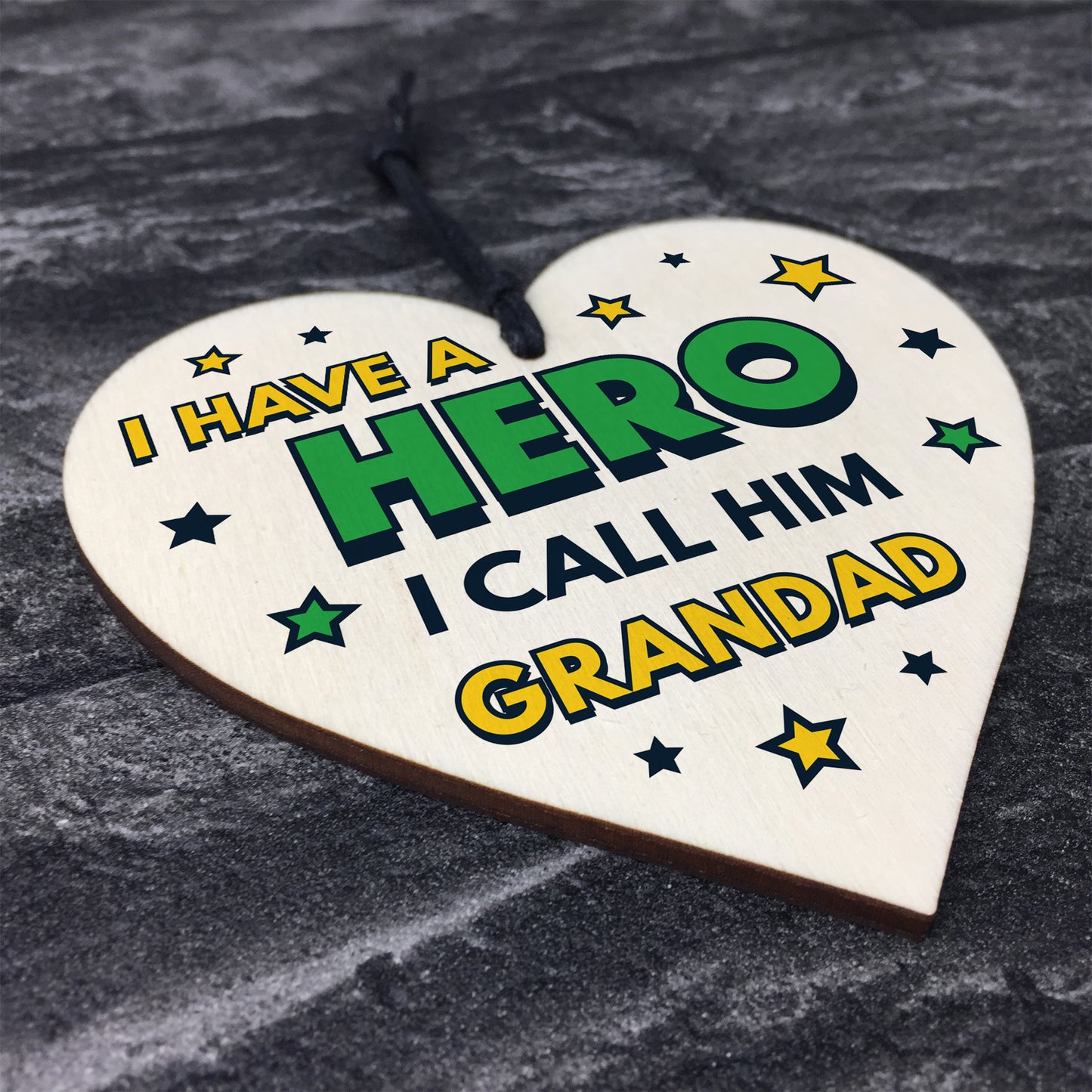 Grandad Gifts For Fathers Day Birthday Heart Superhero Theme