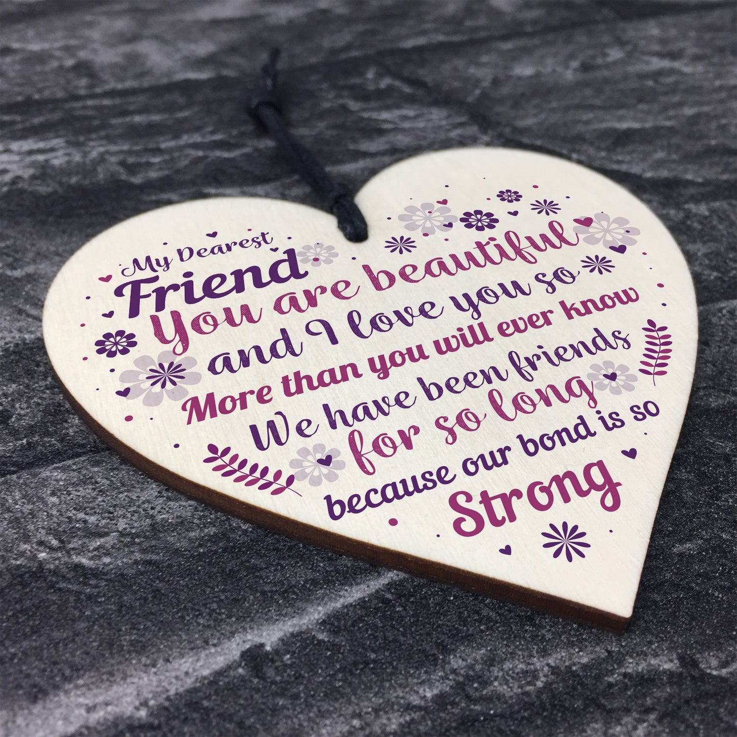 Friendship Gift For Girls Handmade Christmas Birthday Gift Wood
