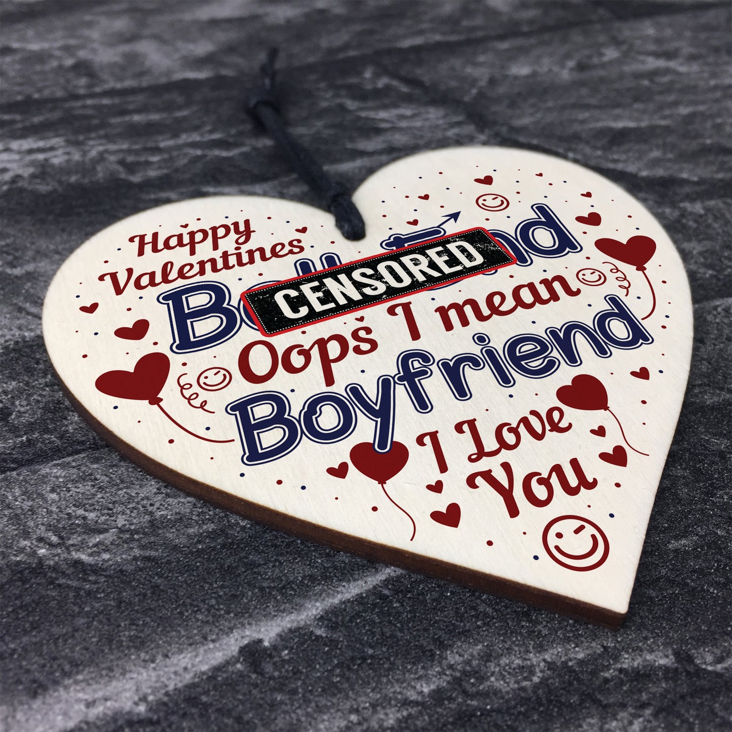 Novelty Funny Rude Valentines Cards For Boyfriend Heart Gift