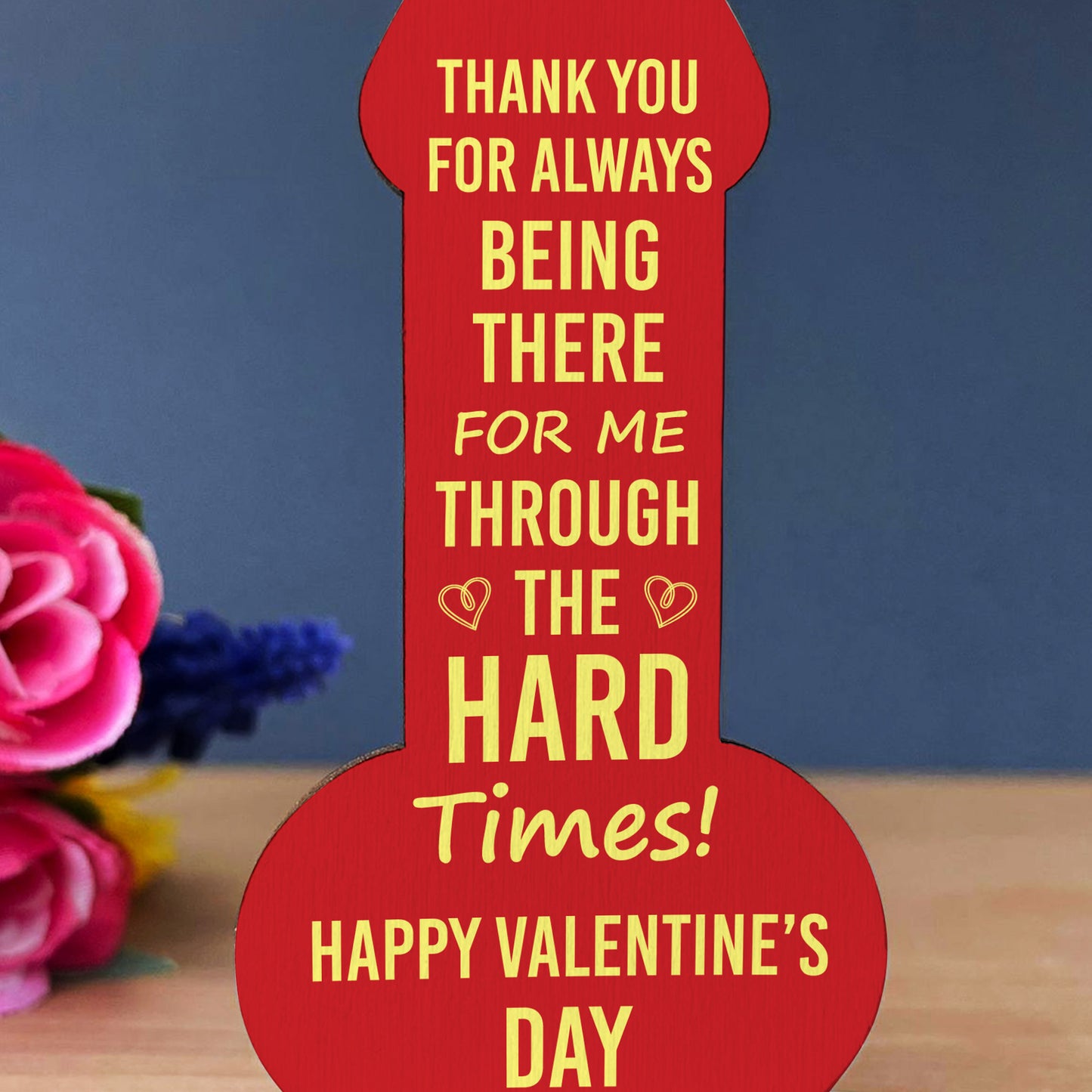 Valentines Gift For Him Her Partner Friend Plaque Thank You