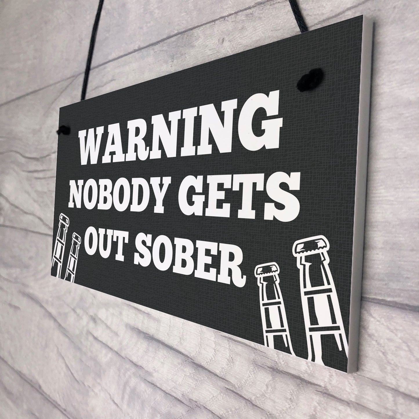 Funny WARNING Sign For Bar Home Bar Pub Hanging Wall Door Sign