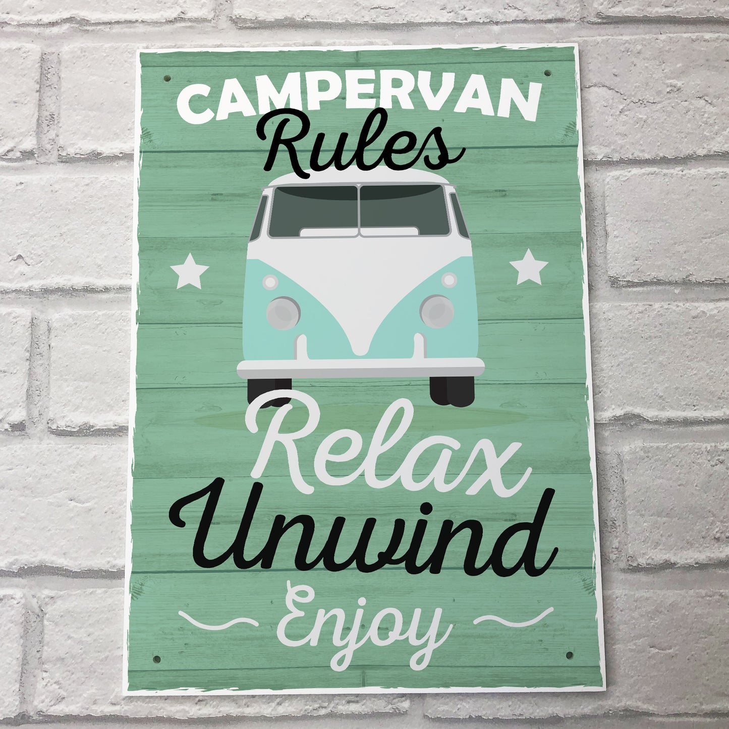 Camper Van Accesories Travel Holiday Novelty Plaques Birthday