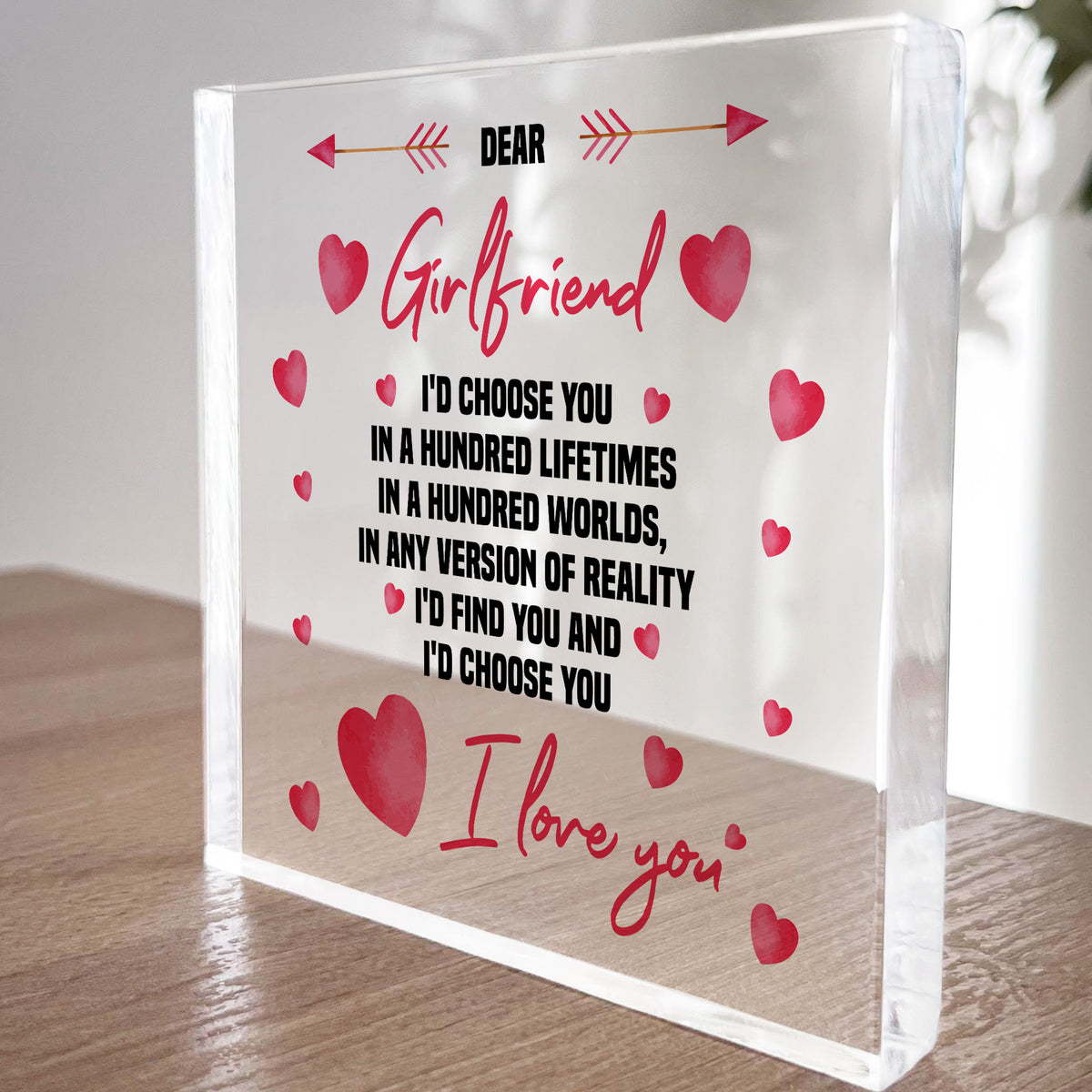 Dear Girlfriend Choose You Cute Romantic Anniversary Valentines