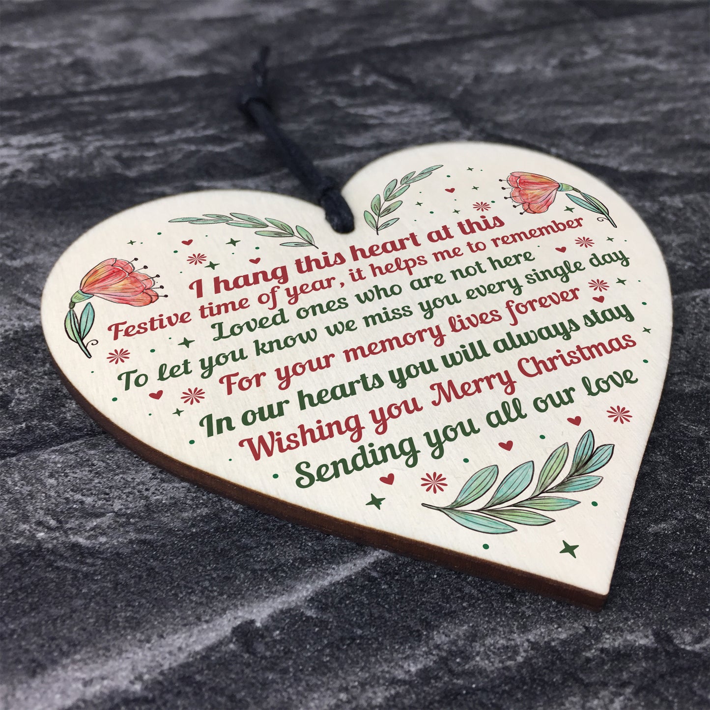 Memorial Plaque For Mum Nan Dad Grandad Hanging Sign Gift Bauble