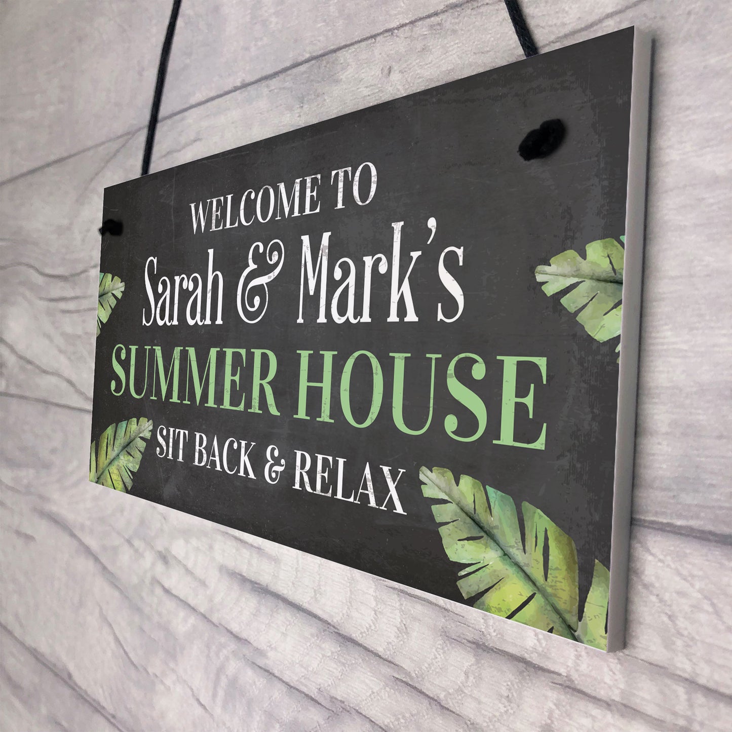 PERSONALISED Summer House Plaque Garden Sign Shed Sign