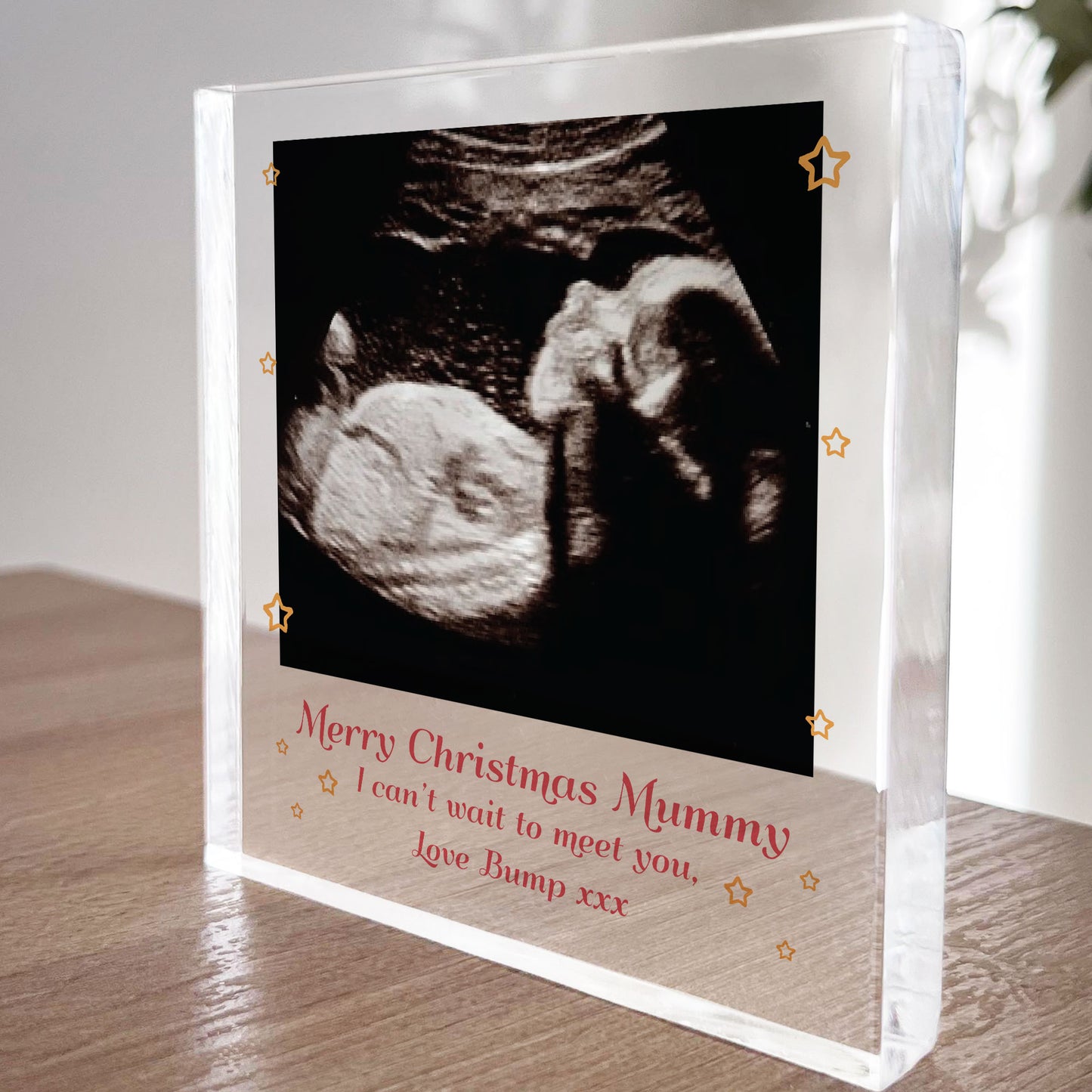 Christmas Gift For Mummy From Bump Personalised Photo Block Bump