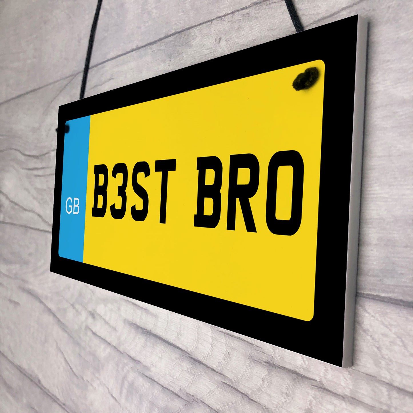 Best Bro Novelty Number Plate Sign Birthday Gift For Brother