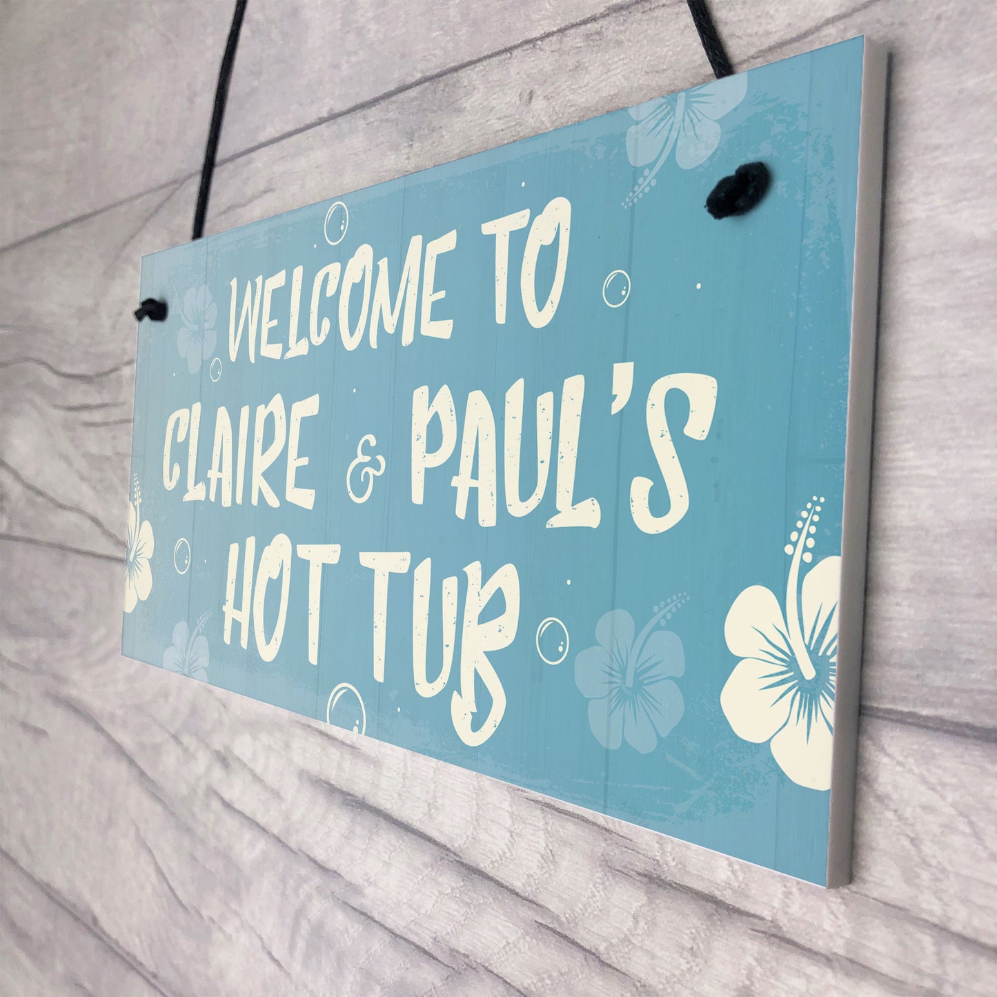 PERSONALISED Garden Hot Tub Sign Welcome Sign Summerhouse