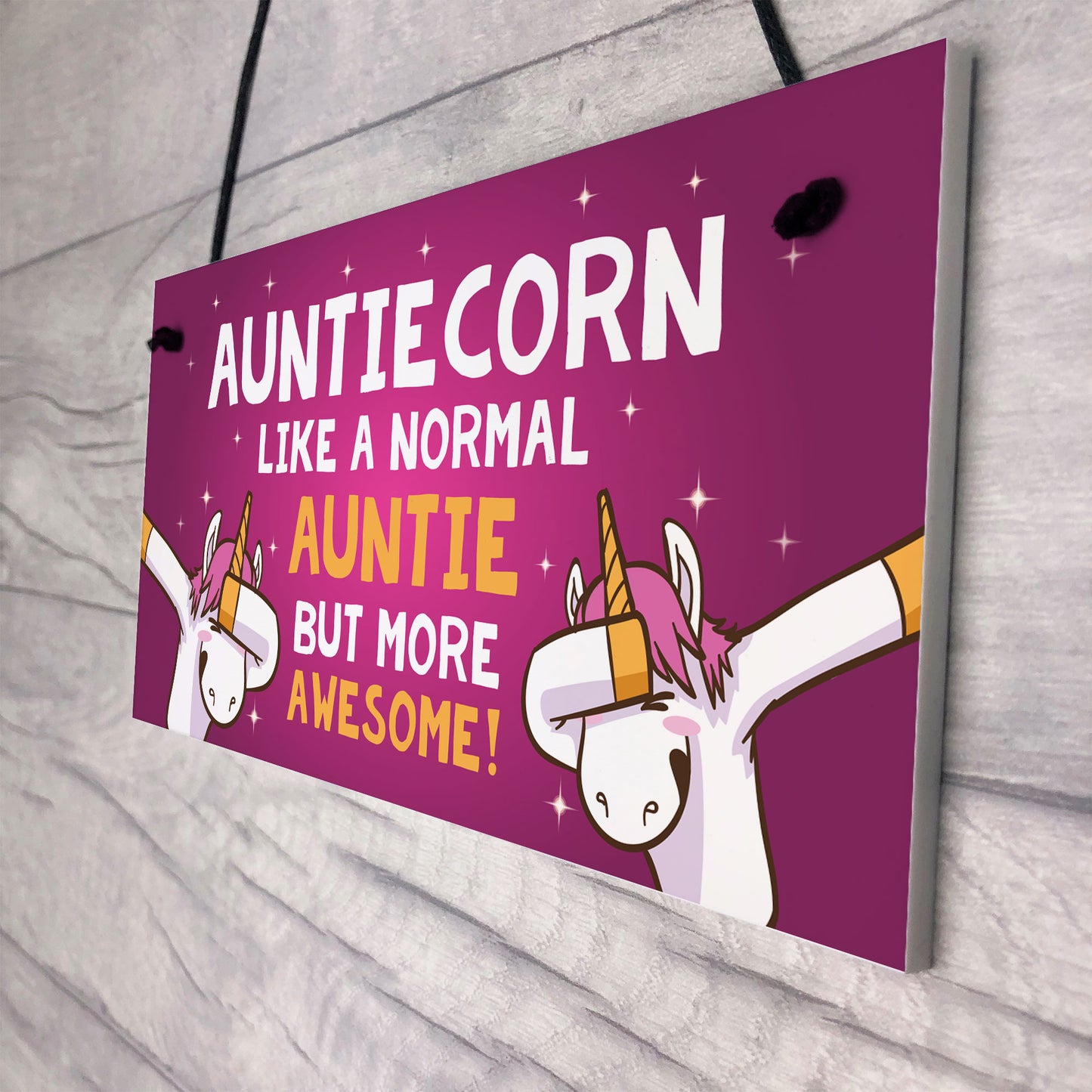 Funny Auntiecorn Plaque Auntie Unicorn Gifts Birthday Christmas