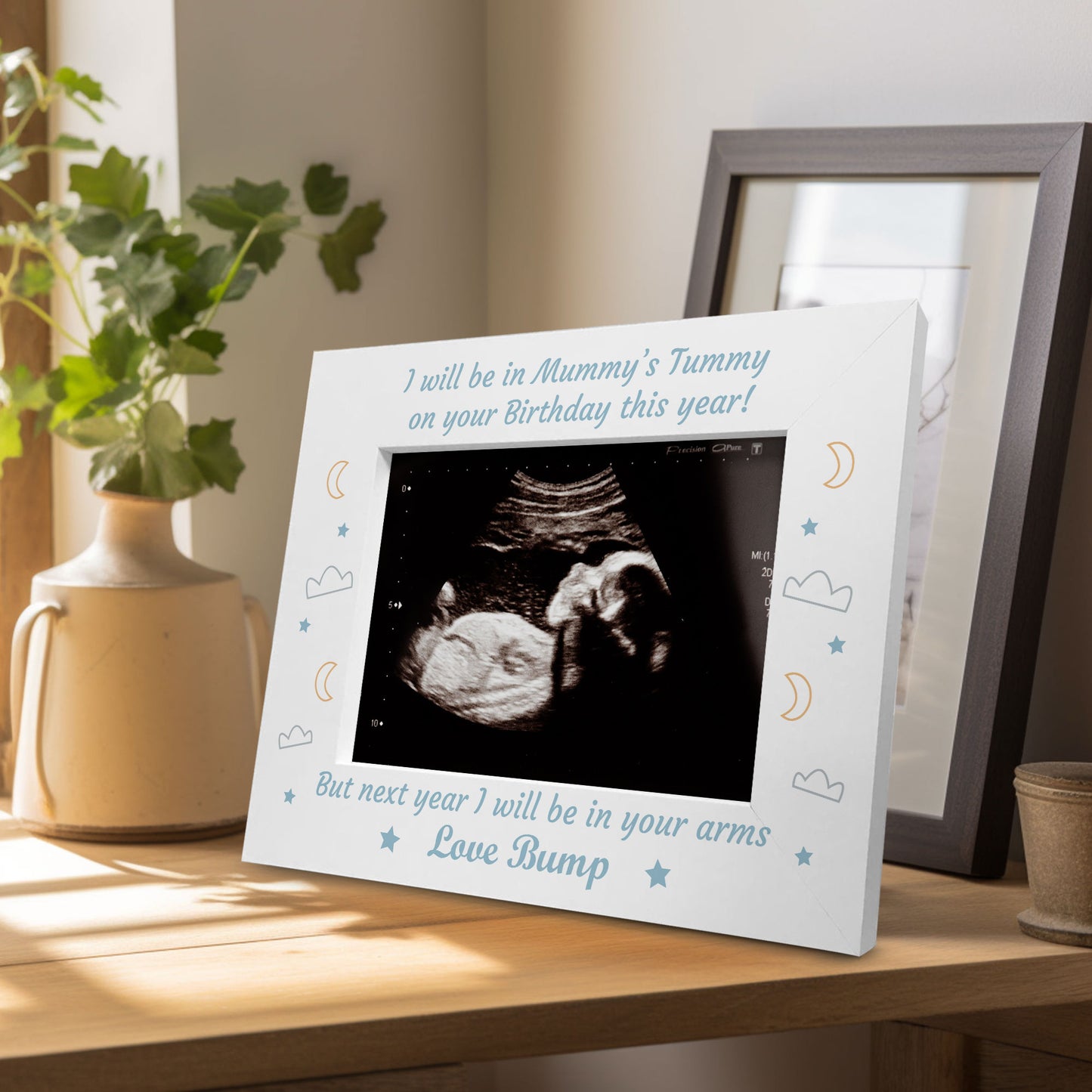Birthday Gift For Daddy To Be Wooden Photo Frame From Bump Gifts