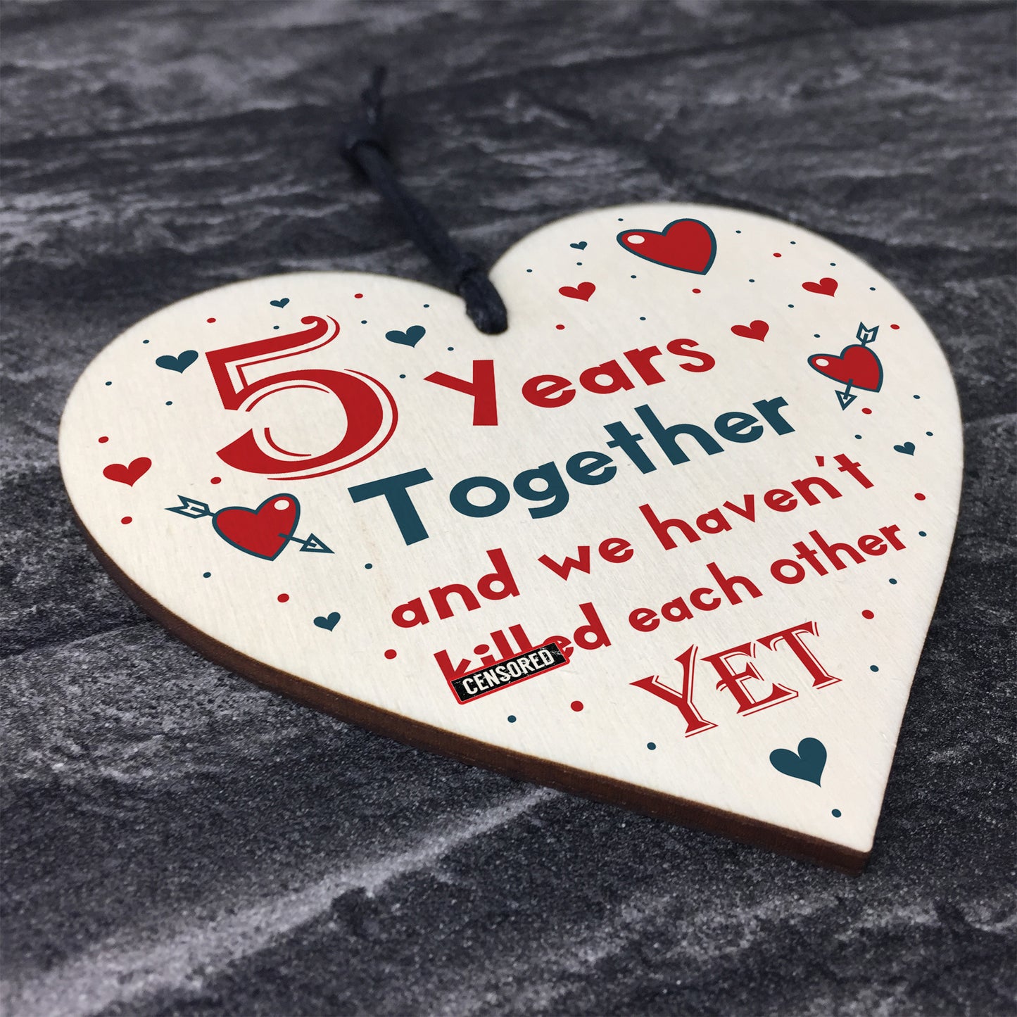 Funny Rude 5th Anniversary Gift For Husband Wife Gift For Him