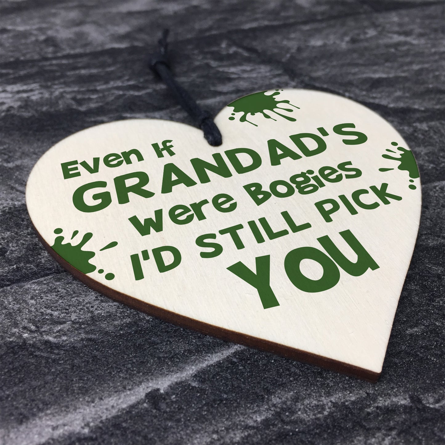 Funny Grandad Gifts Novelty Wooden Heart Birthday Grandad Gift