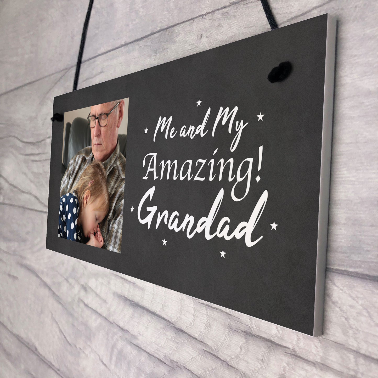 Personalised Photo Gift For Grandad Christmas Gift For Him Sign