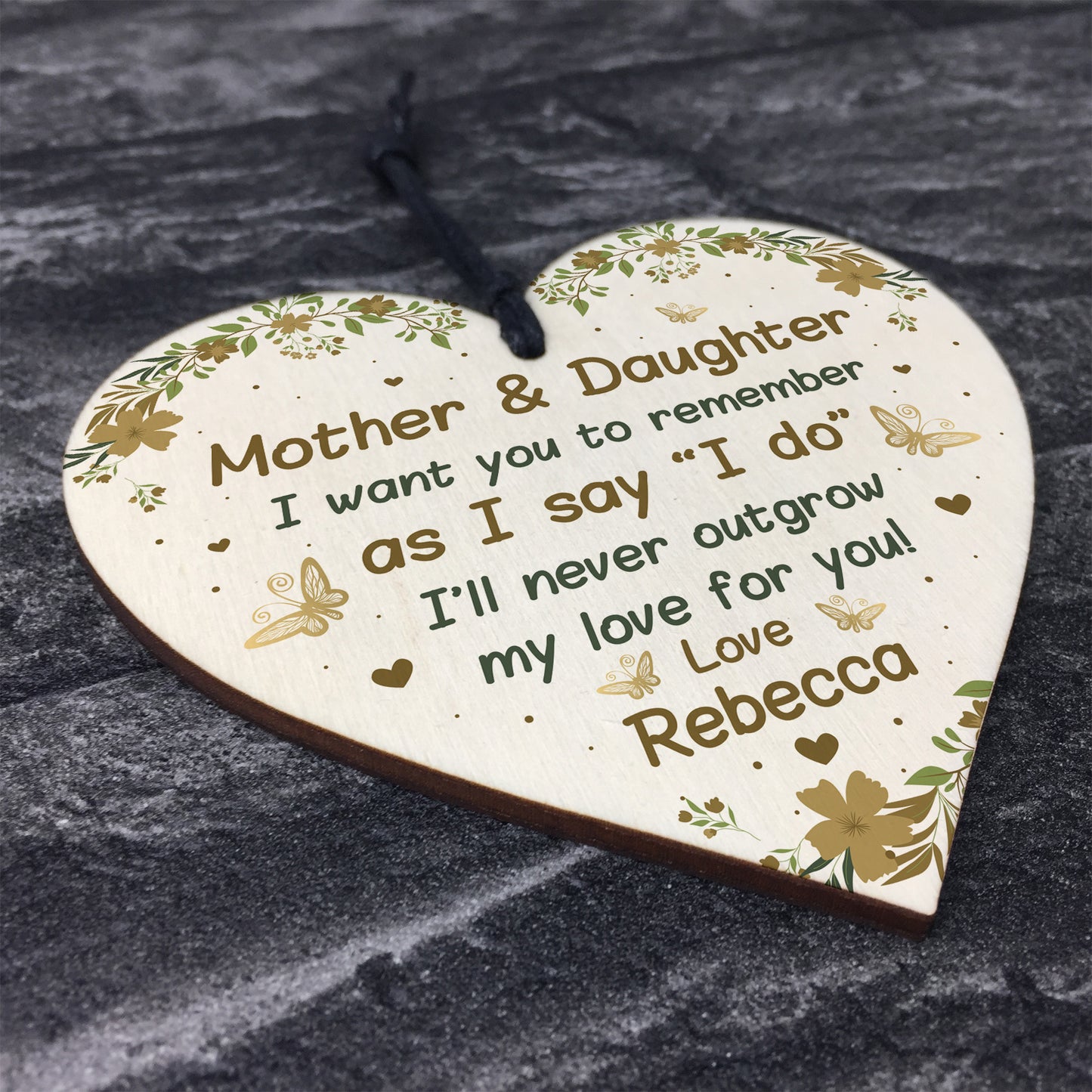 Mother And Daughter Gift Personalised Wedding Gift Poem For Mum
