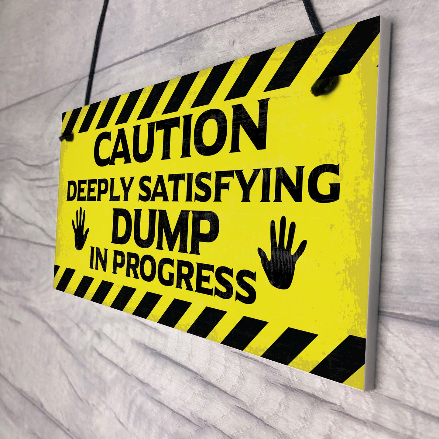 Funny Toilet Bathroom Warning Sign Novelty Bathroom Decor Gifts